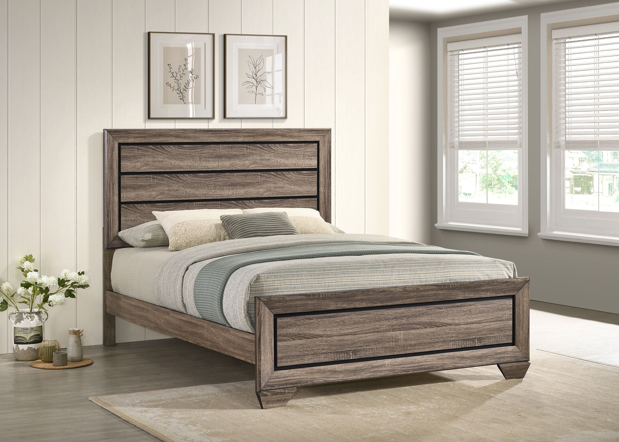Kauffman Panel Bed - Ideal Furniture (Fresno,CA)