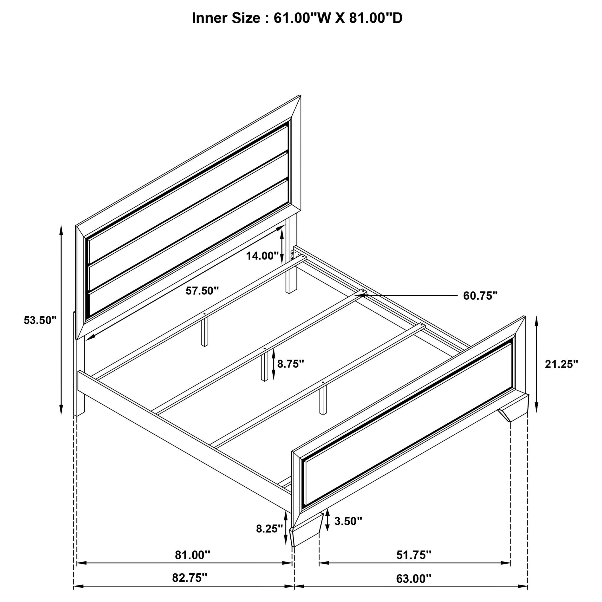 Kauffman Panel Bed - Ideal Furniture (Fresno,CA)