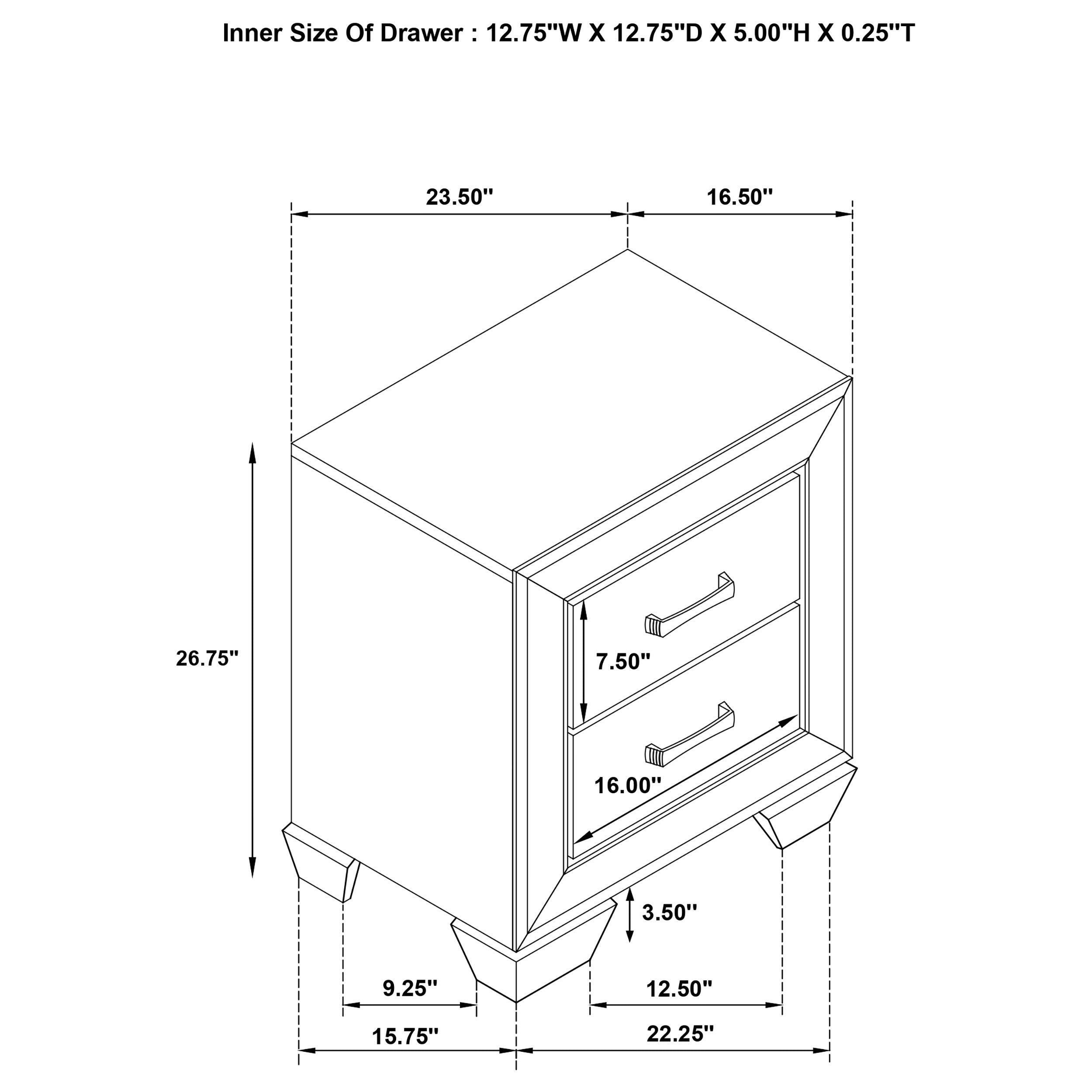 Kauffman Nightstand - Ideal Furniture (Fresno,CA)