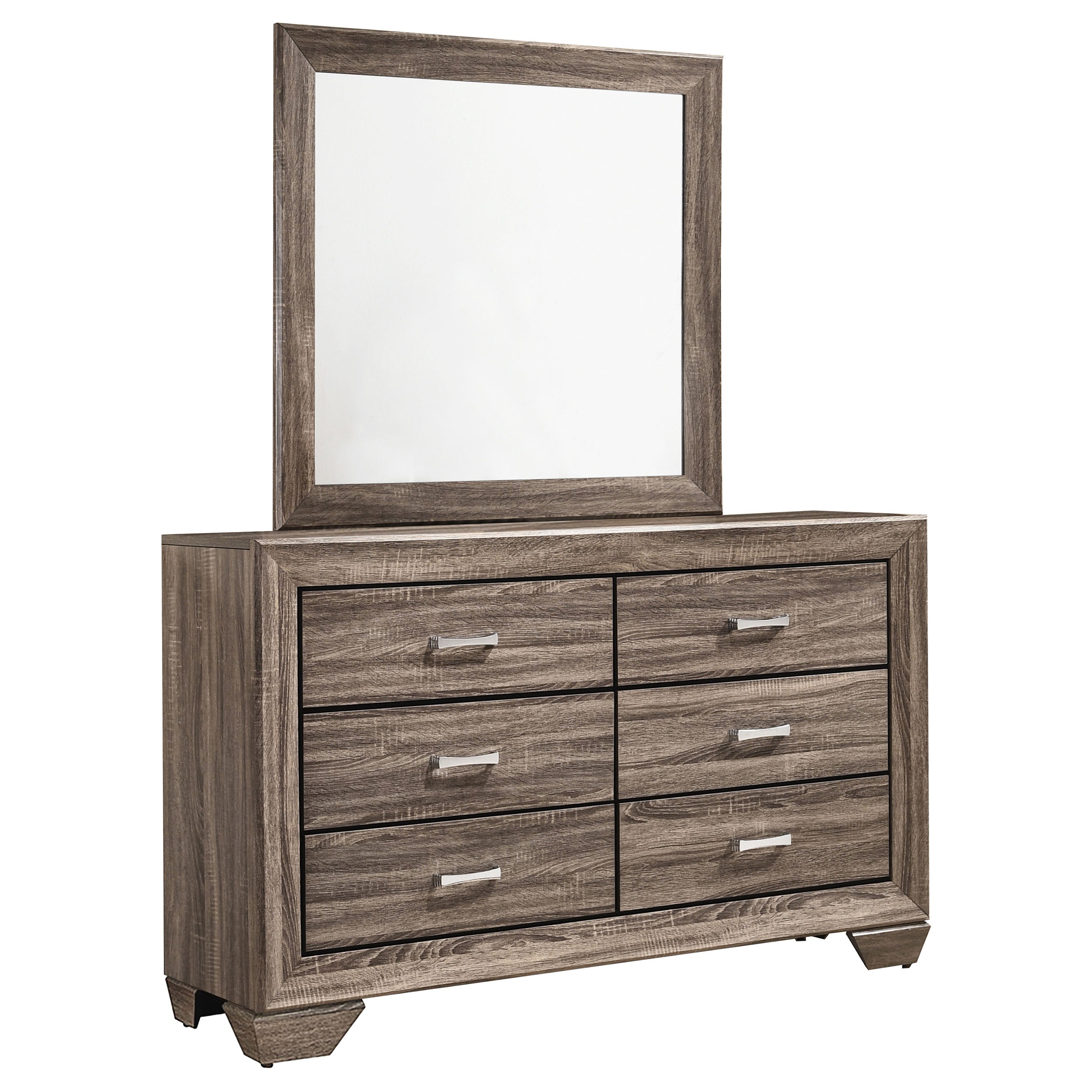 Kauffman Dresser with Mirror - Ideal Furniture (Fresno,CA)