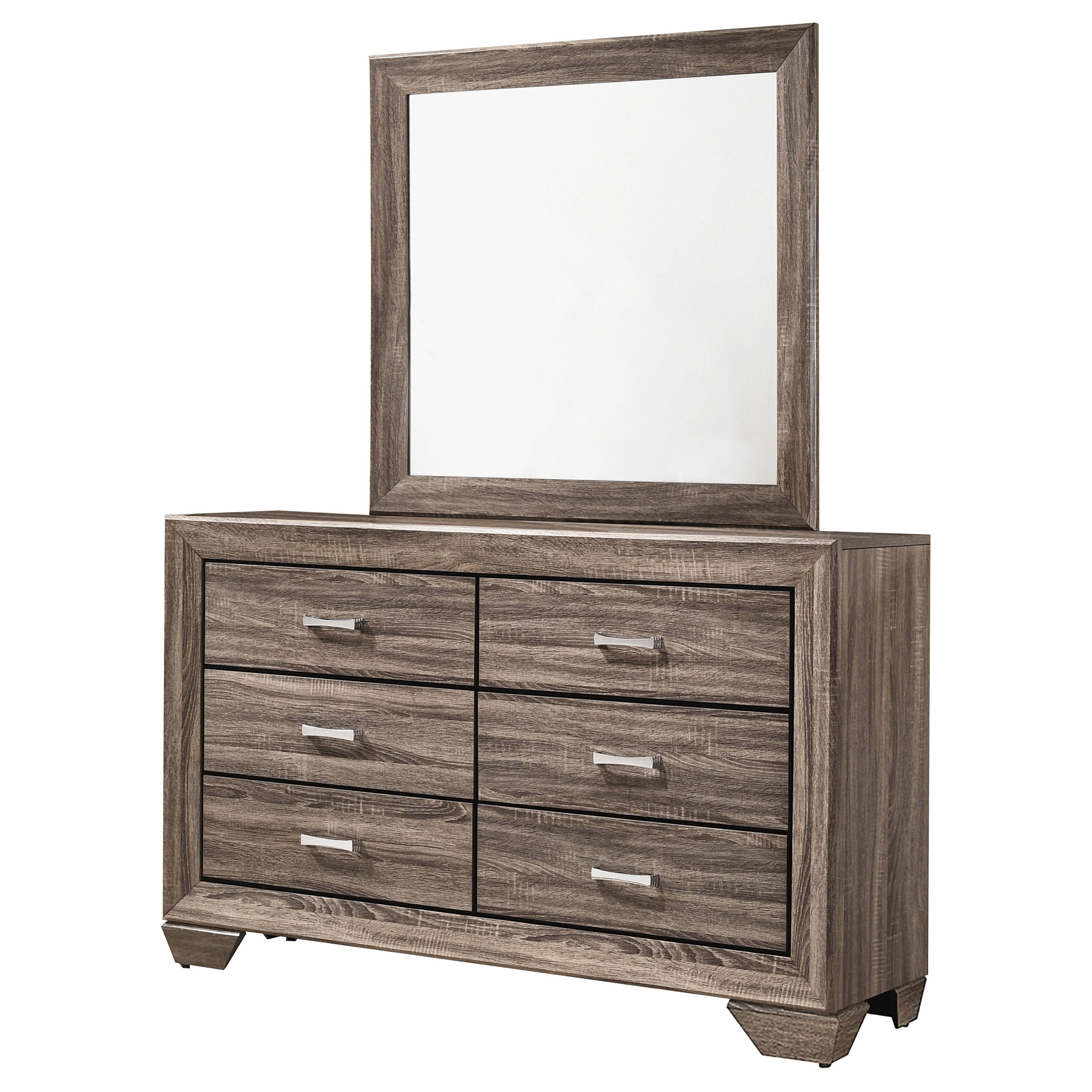 Kauffman Dresser with Mirror - Ideal Furniture (Fresno,CA)