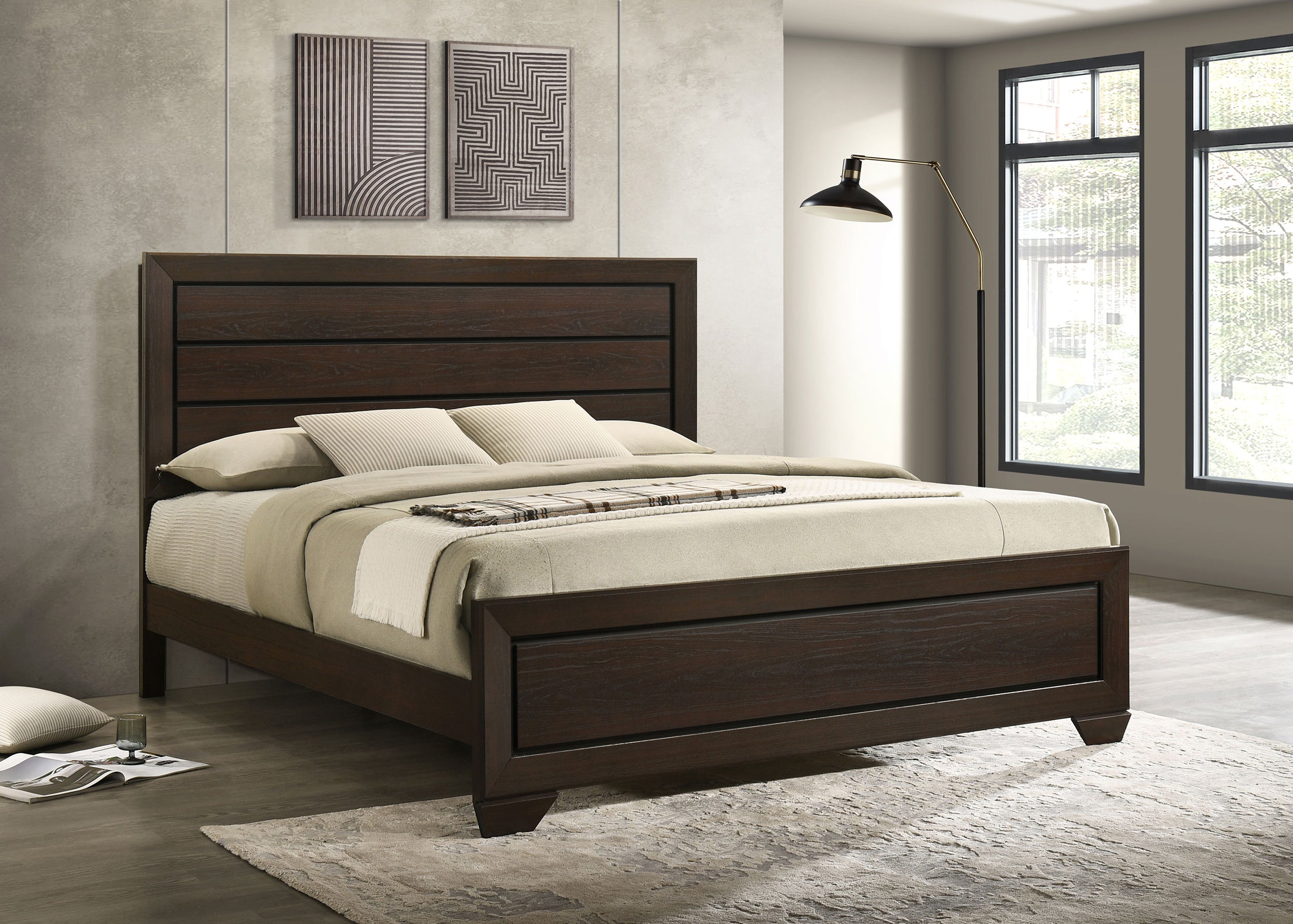 Kauffman Panel Bed - Ideal Furniture (Fresno,CA)