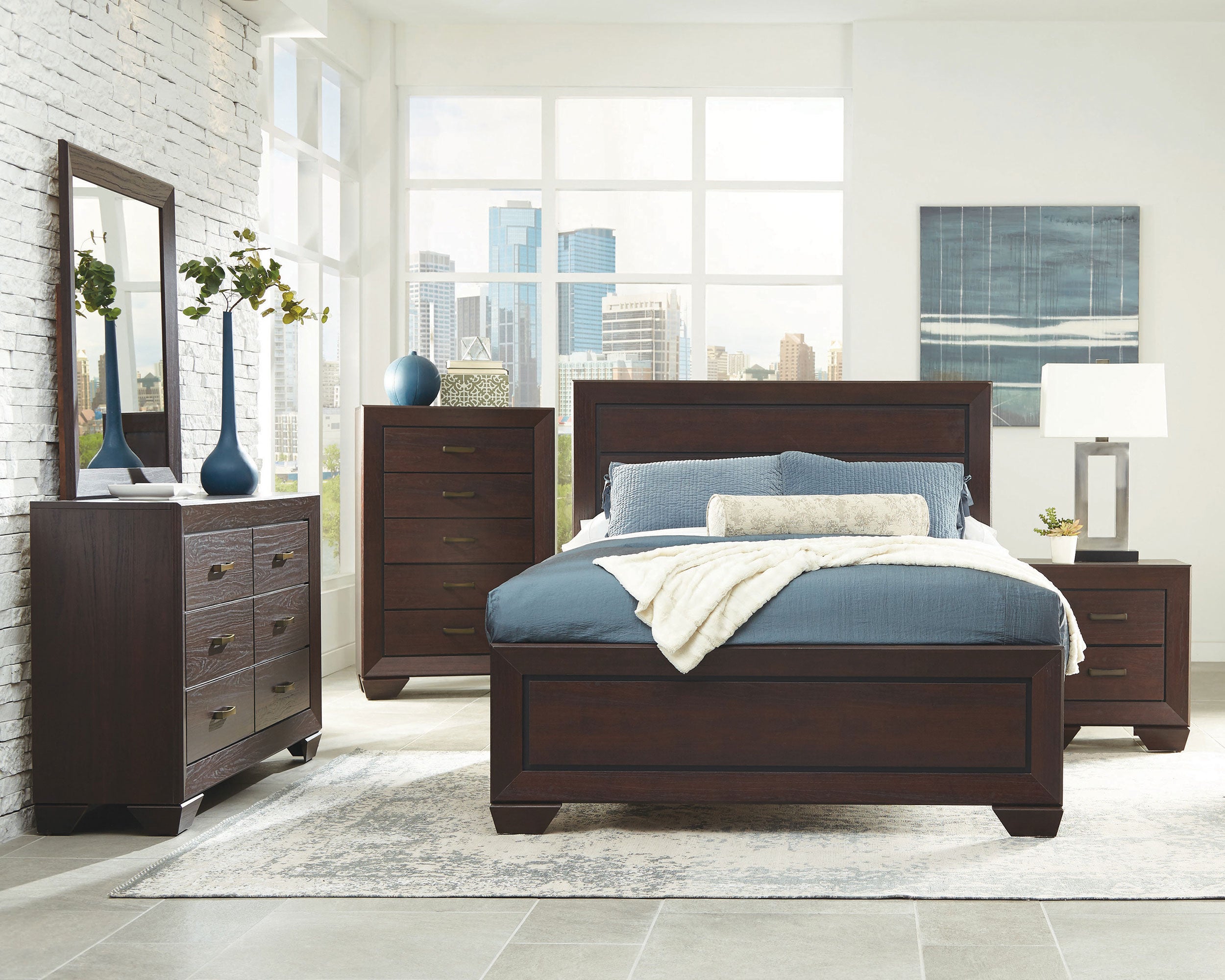 Kauffman Panel Bed - Ideal Furniture (Fresno,CA)