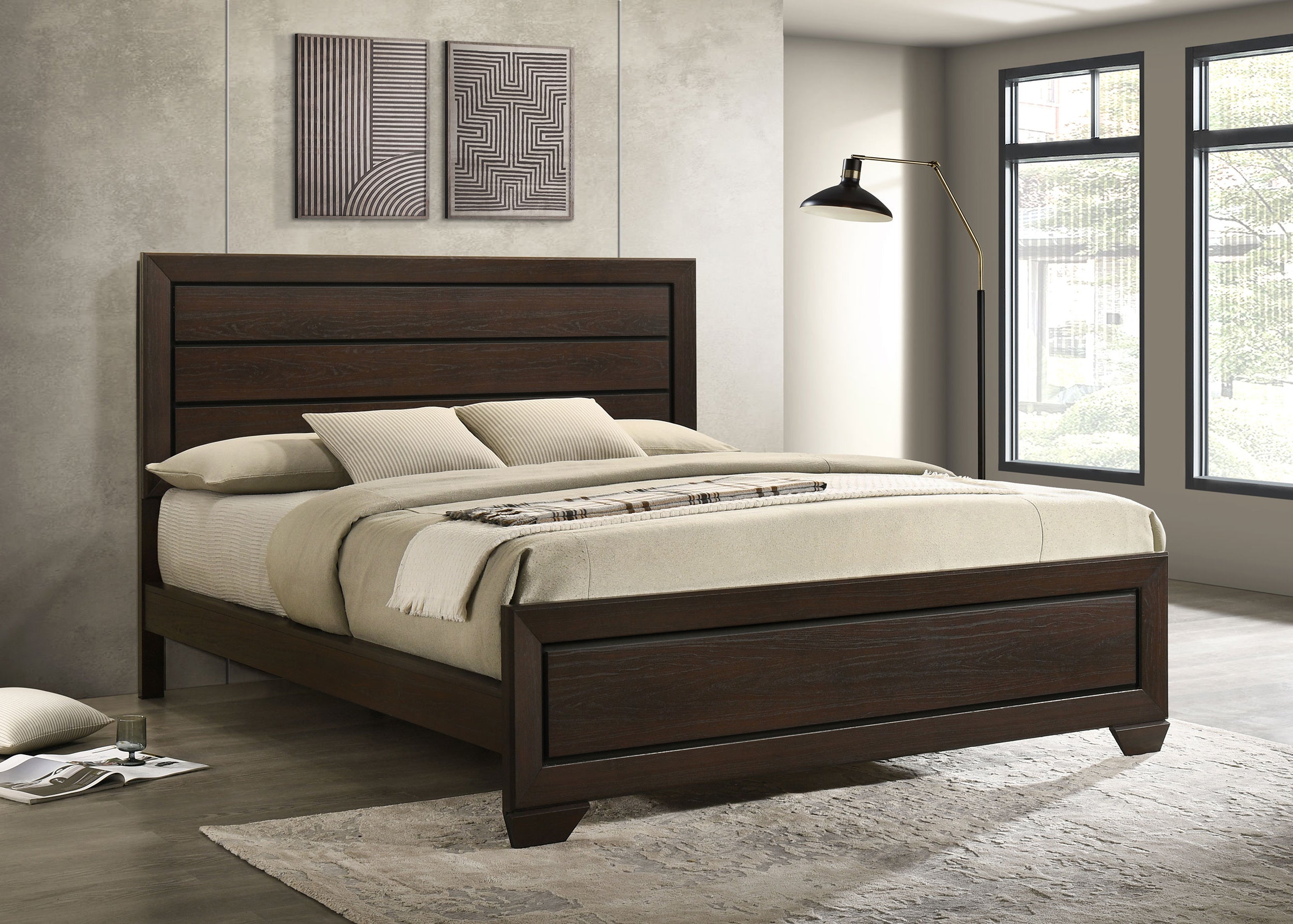 Kauffman Panel Bed - Ideal Furniture (Fresno,CA)