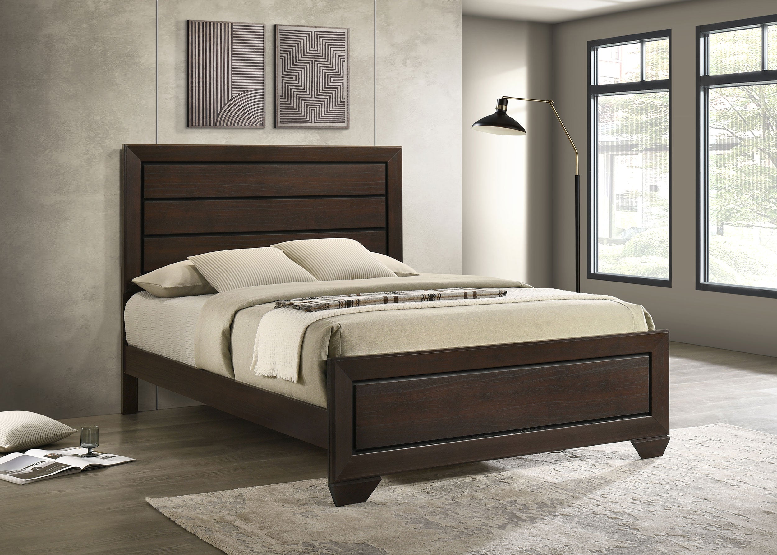Kauffman Panel Bed - Ideal Furniture (Fresno,CA)