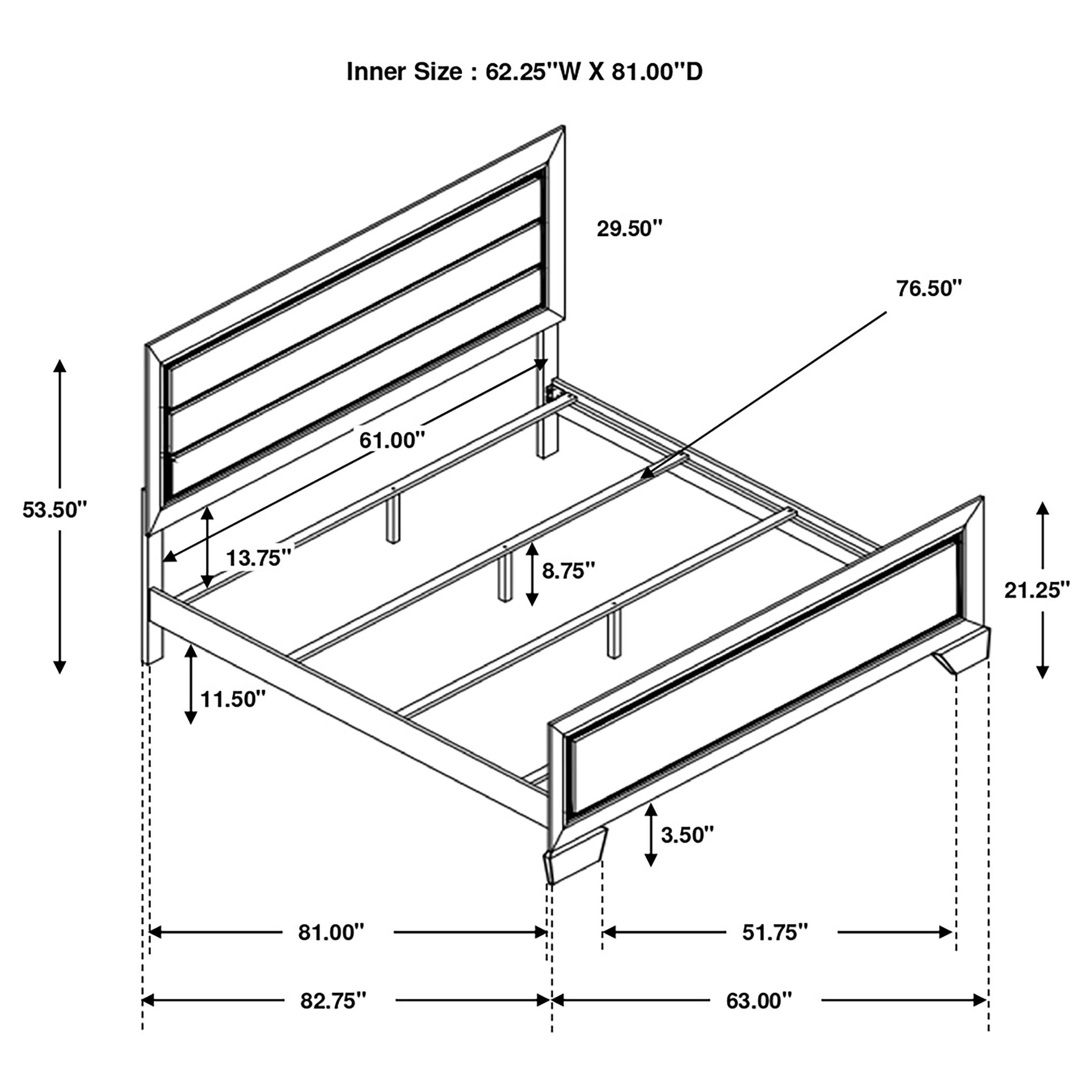 Kauffman Panel Bed - Ideal Furniture (Fresno,CA)