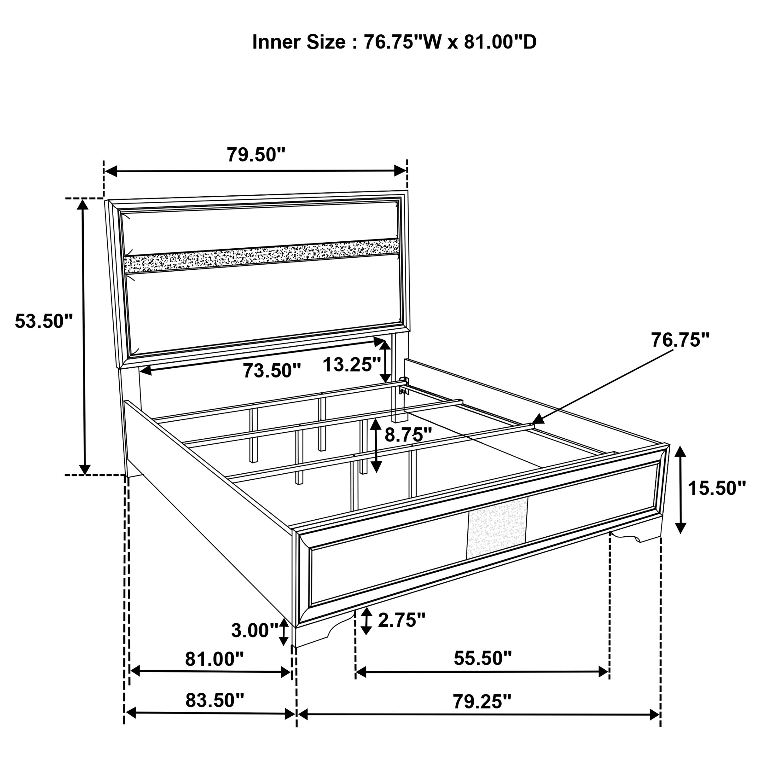 Miranda Bedroom Set - Ideal Furniture (Fresno,CA)