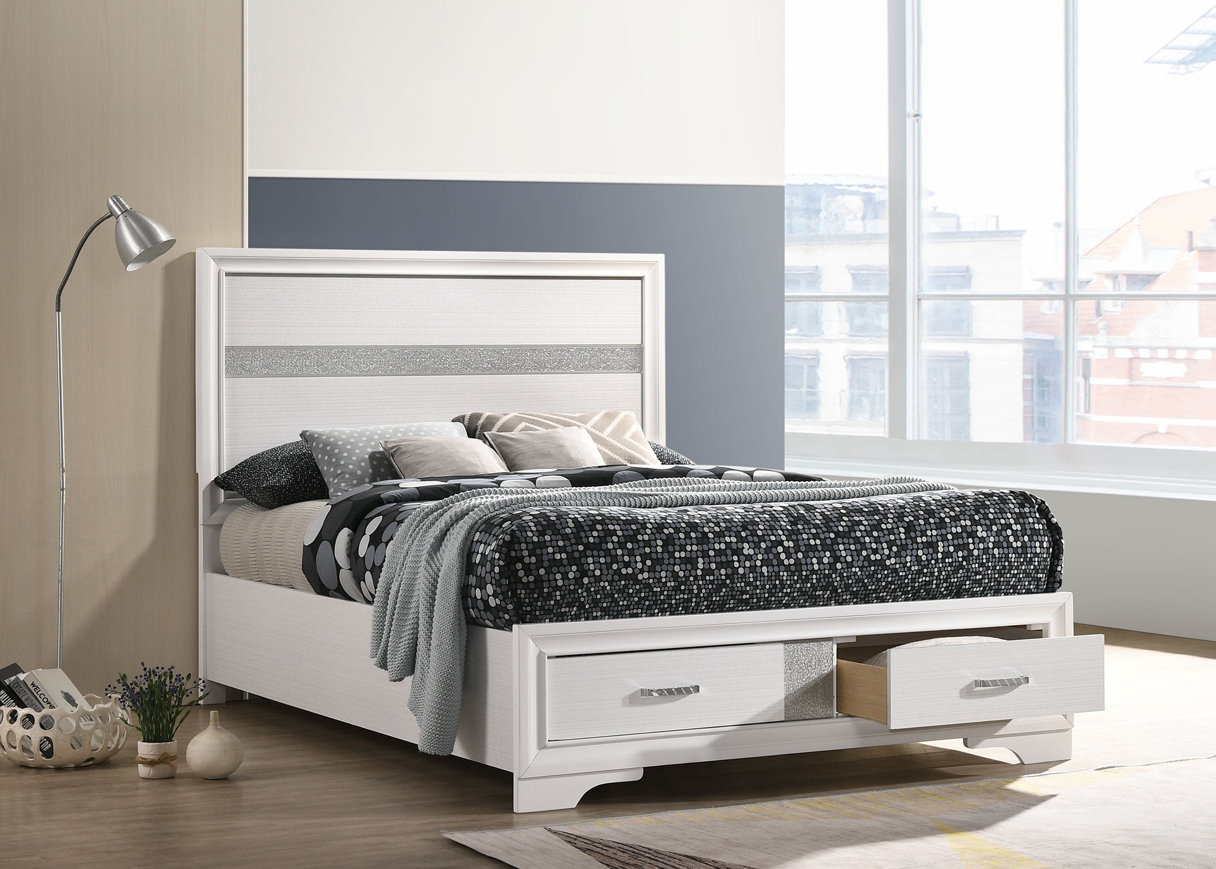 Miranda Panel Platform Storage Bed - Ideal Furniture (Fresno,CA)