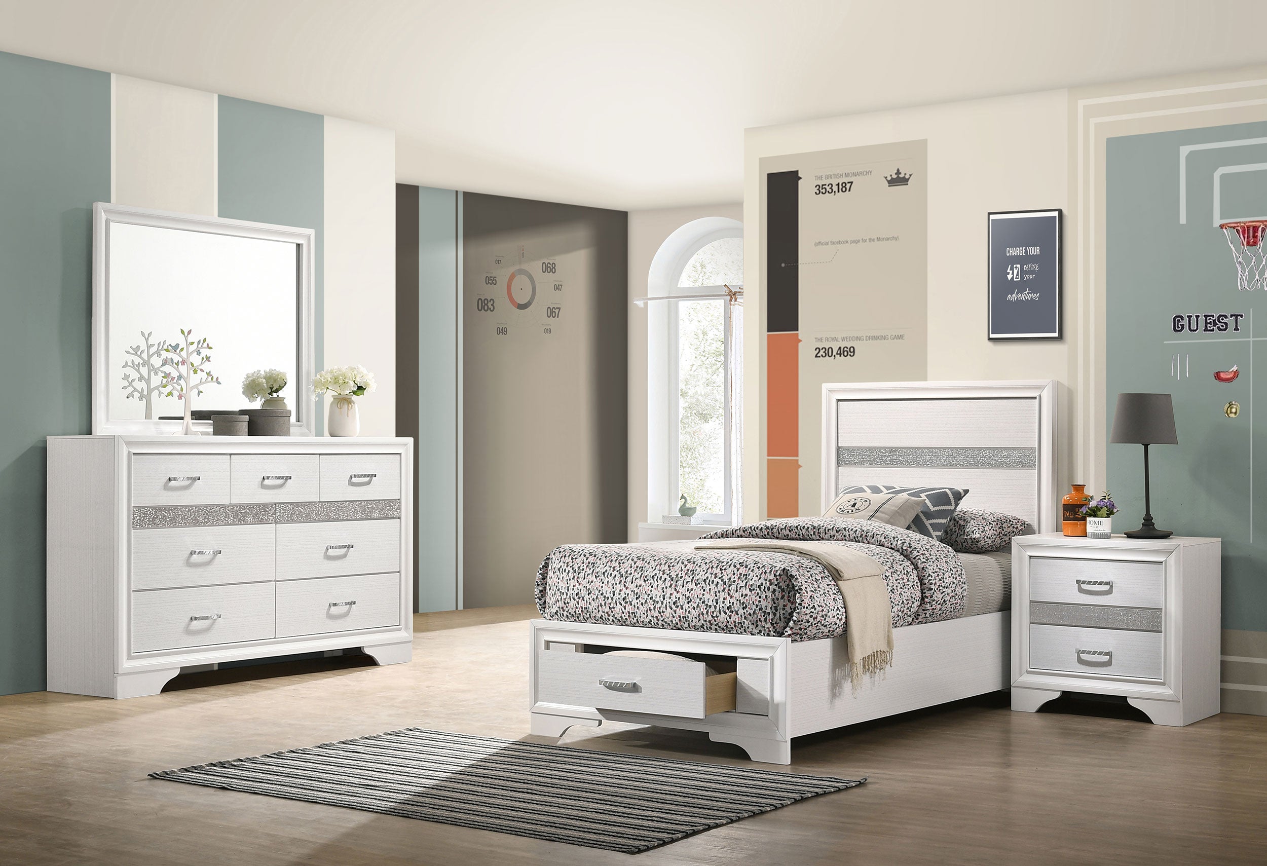 Miranda Bedroom Set - Ideal Furniture (Fresno,CA)