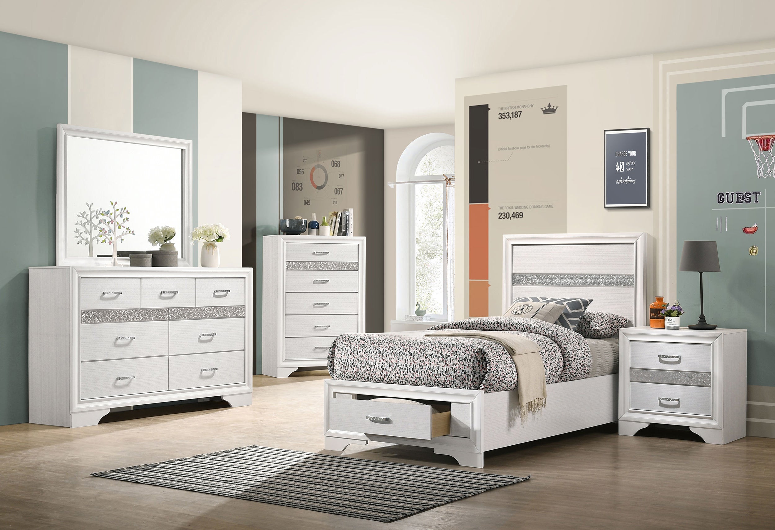 Miranda Panel Platform Storage Bed - Ideal Furniture (Fresno,CA)