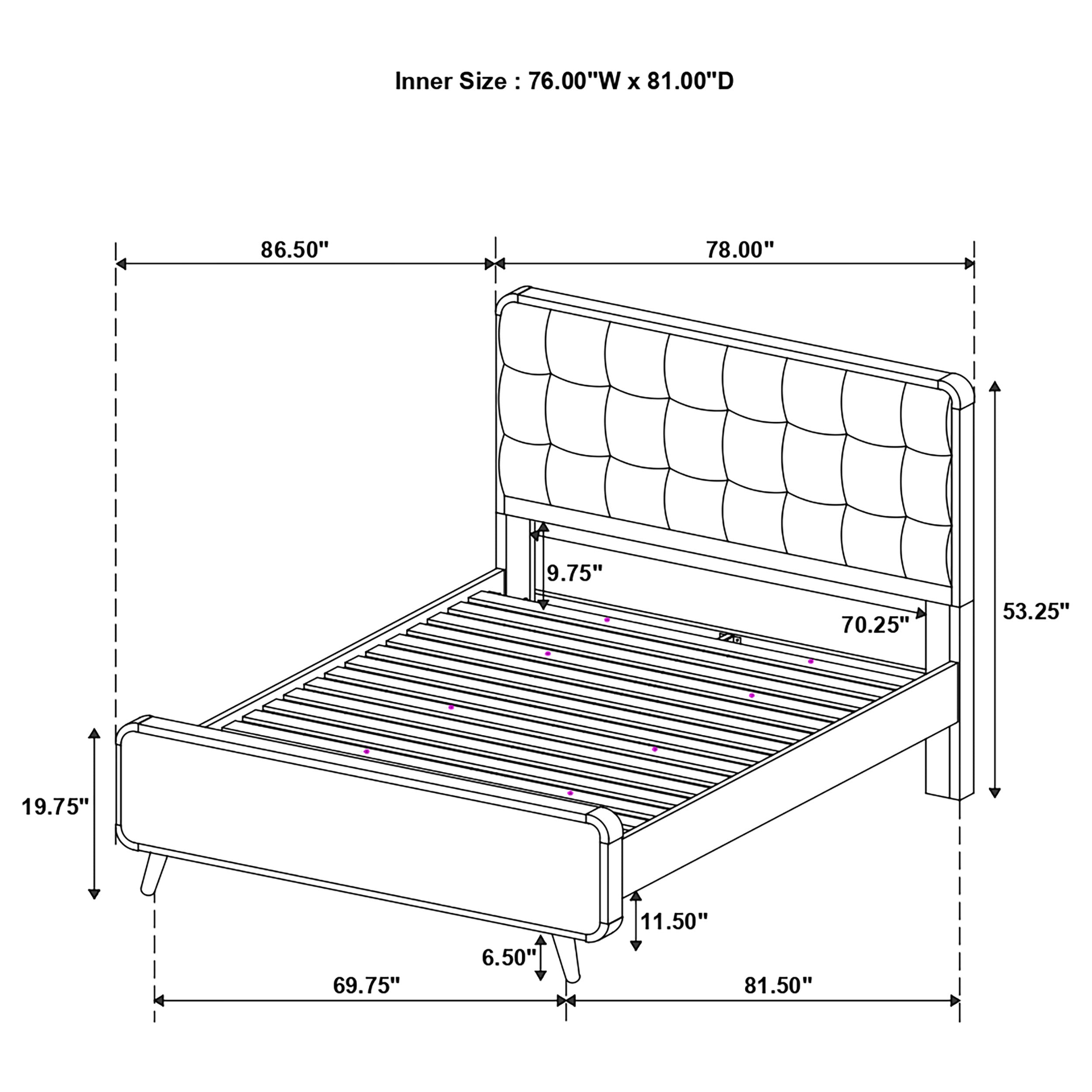 Robyn Panel Platform Bed - Ideal Furniture (Fresno,CA)