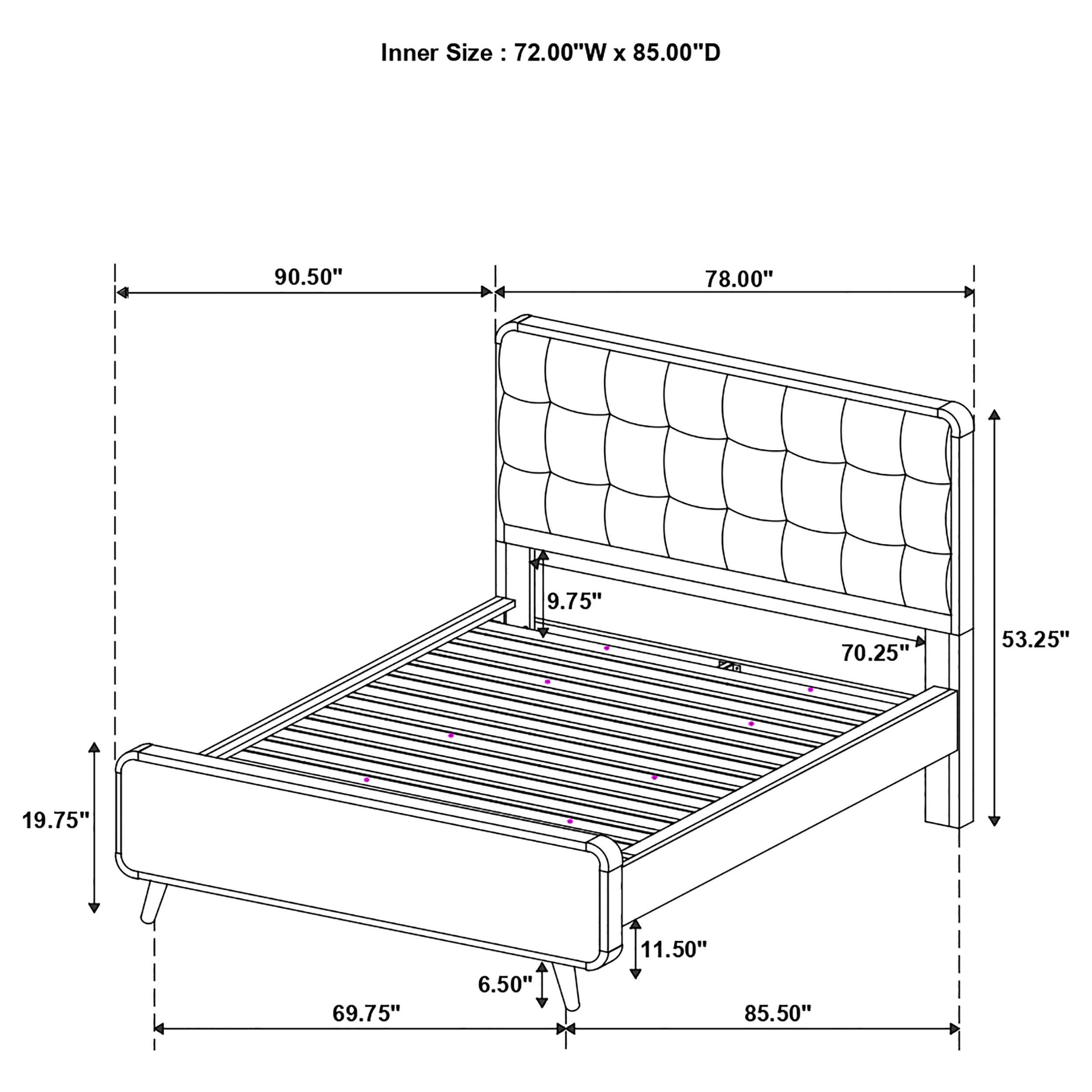 Robyn Panel Platform Bed - Ideal Furniture (Fresno,CA)