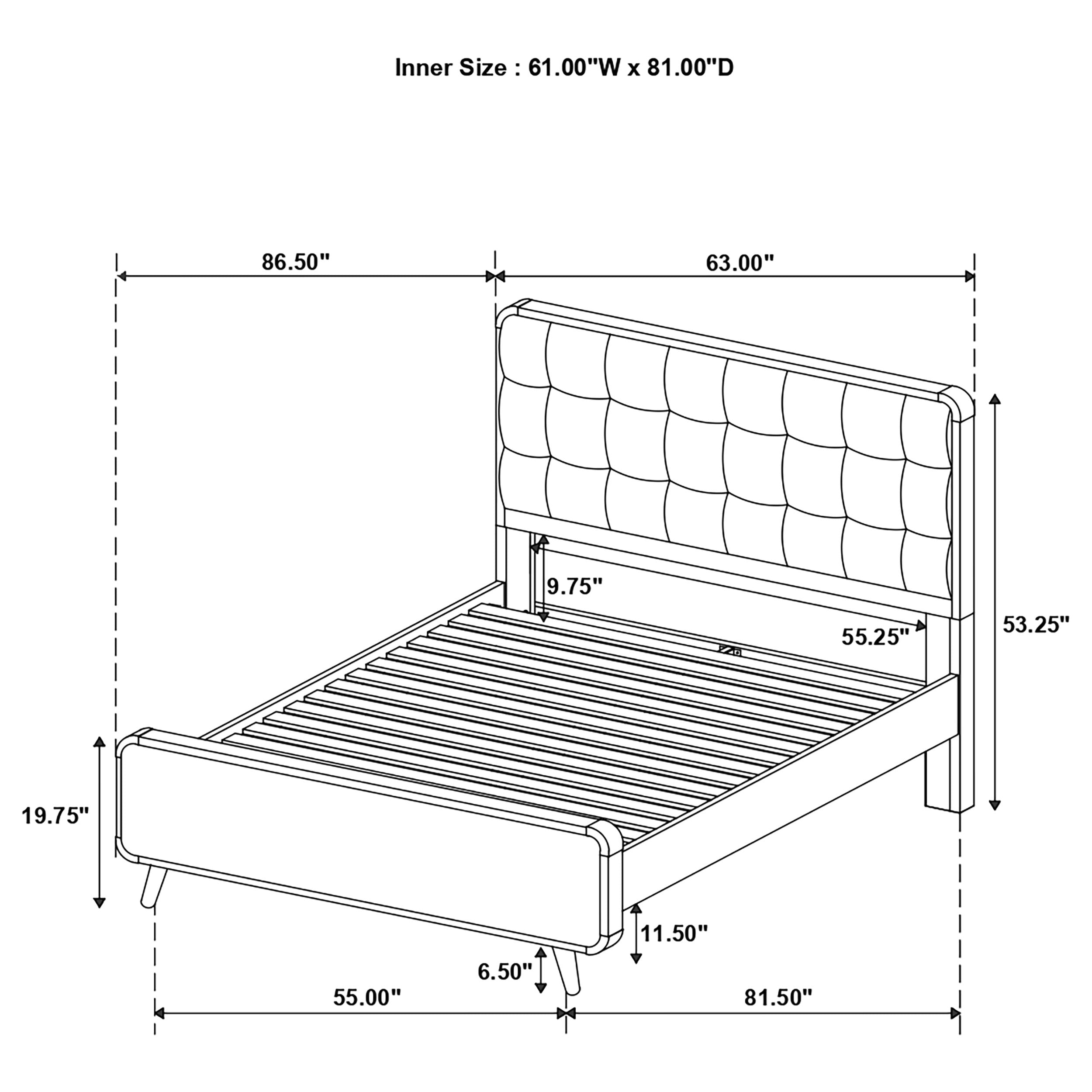 Robyn Panel Platform Bed - Ideal Furniture (Fresno,CA)