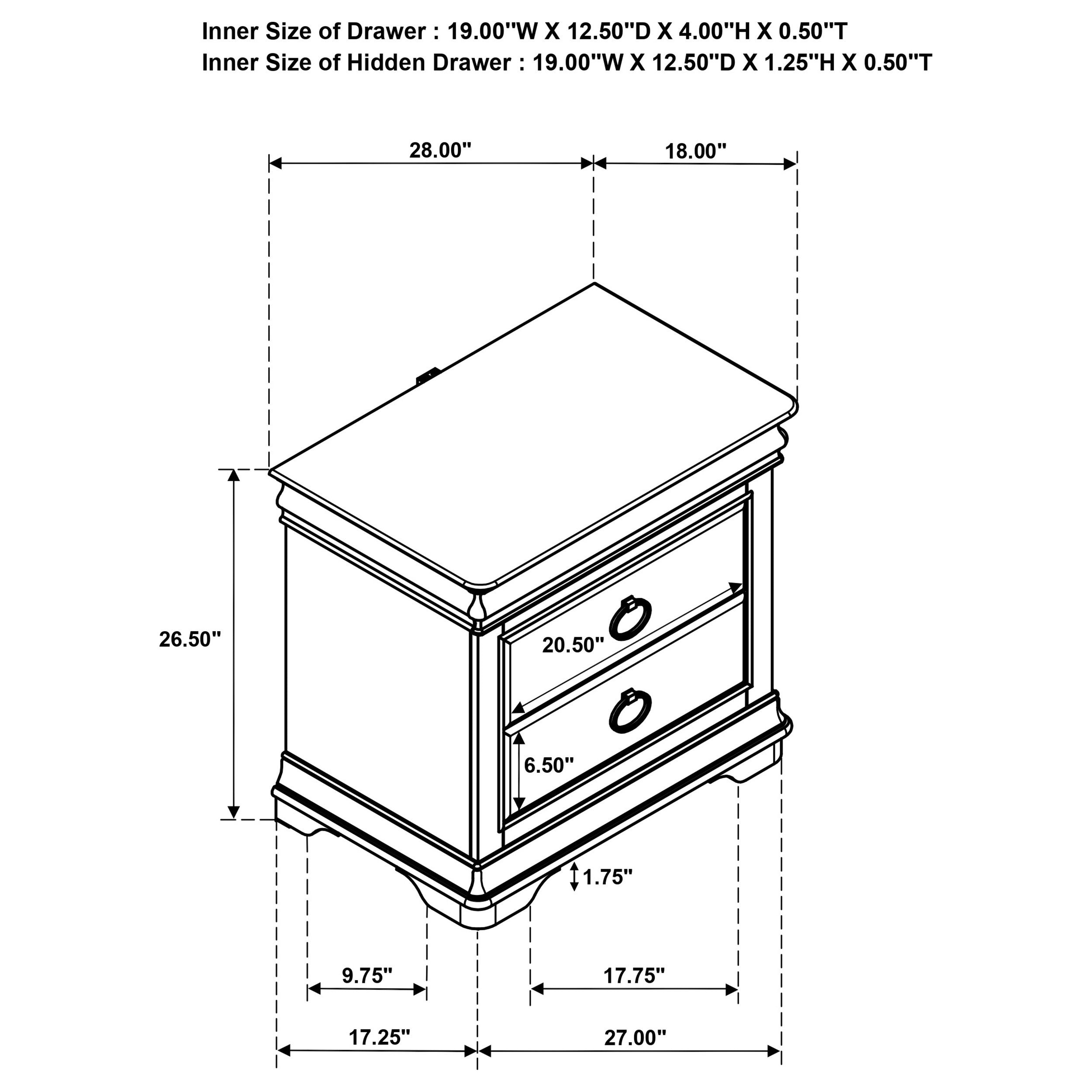 Garland Nightstand - Ideal Furniture (Fresno,CA)