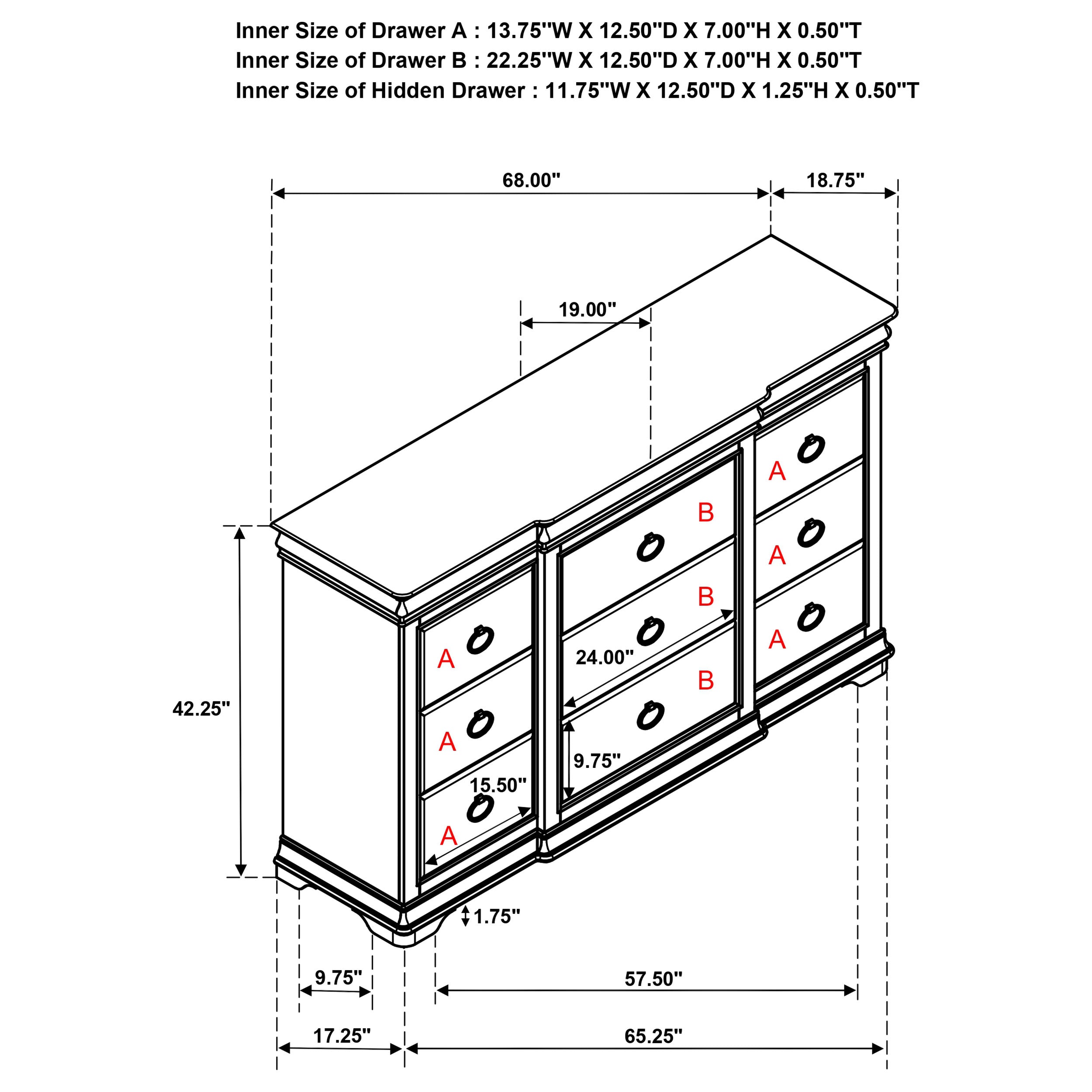 Garland Dresser - Ideal Furniture (Fresno,CA)