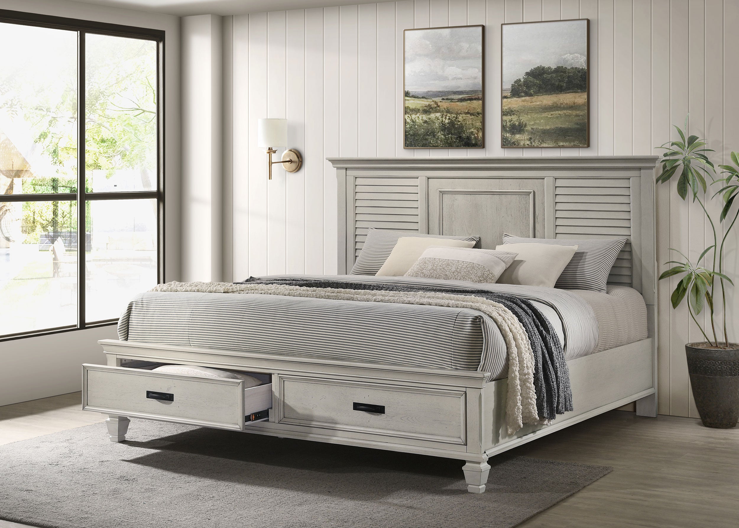 Franco Panel Platform Storage Bed - Ideal Furniture (Fresno,CA)
