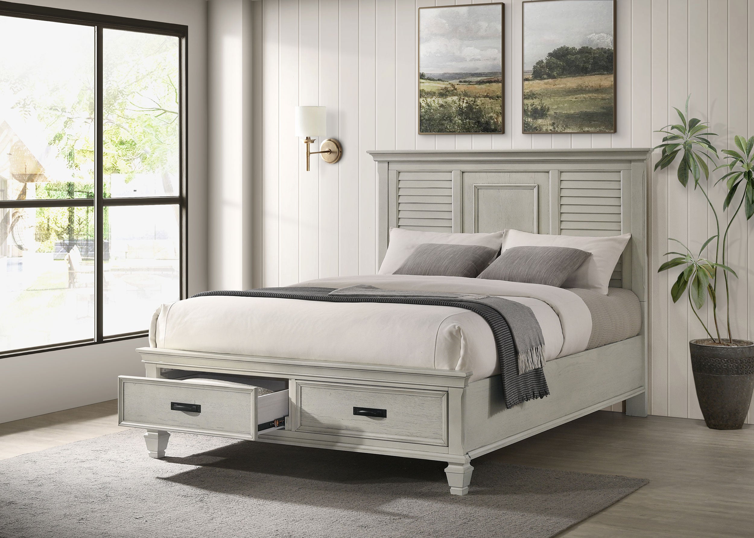Franco Panel Platform Storage Bed - Ideal Furniture (Fresno,CA)