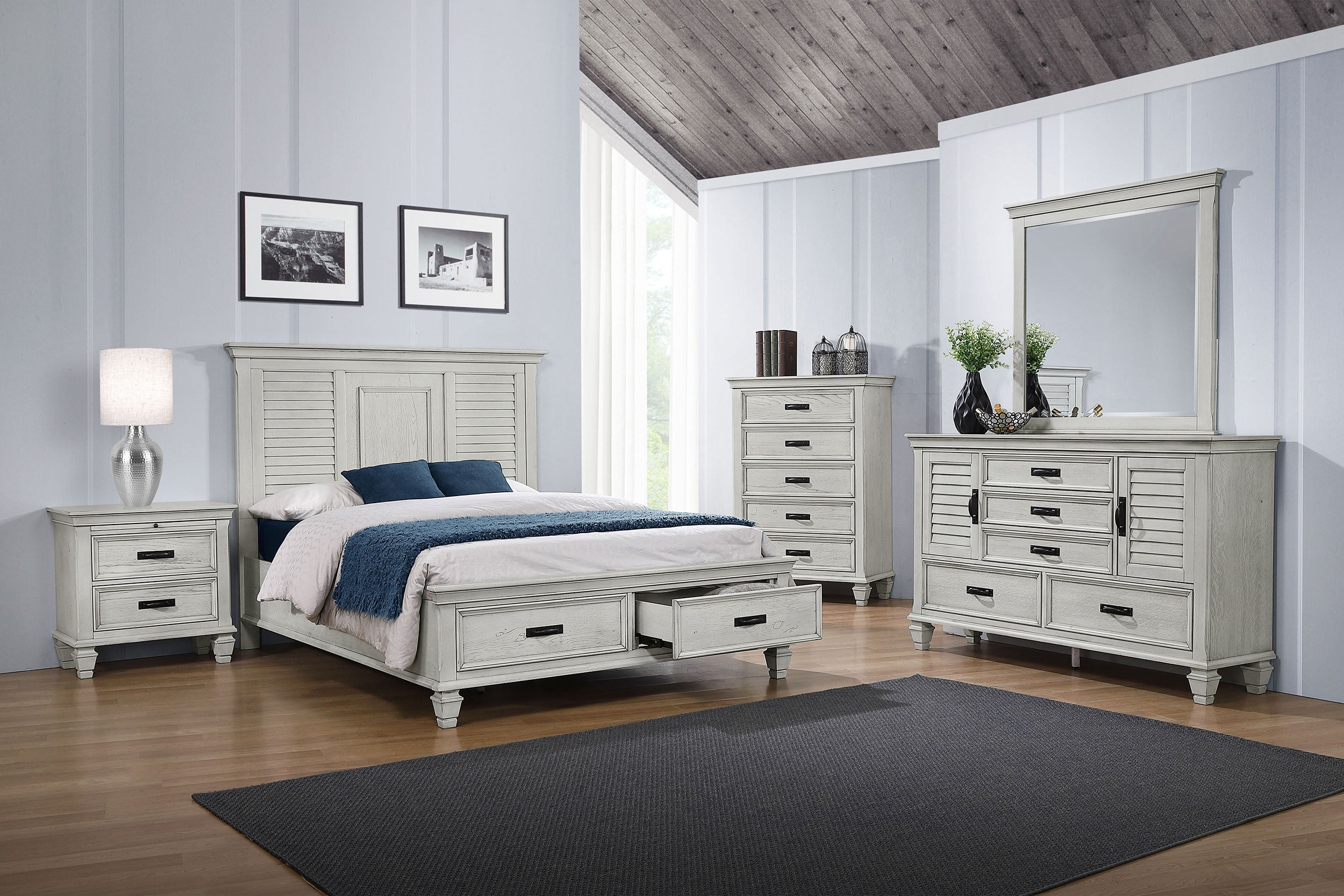 Franco Panel Platform Storage Bed - Ideal Furniture (Fresno,CA)