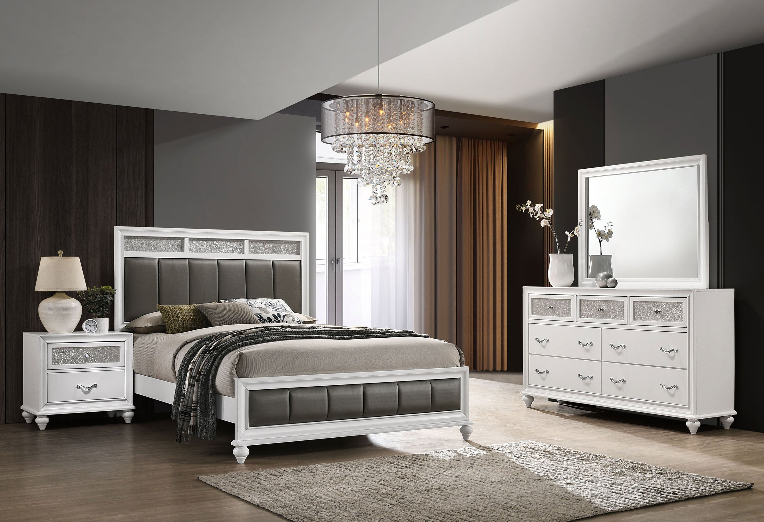 Barzini Bedroom Set - Ideal Furniture (Fresno,CA)