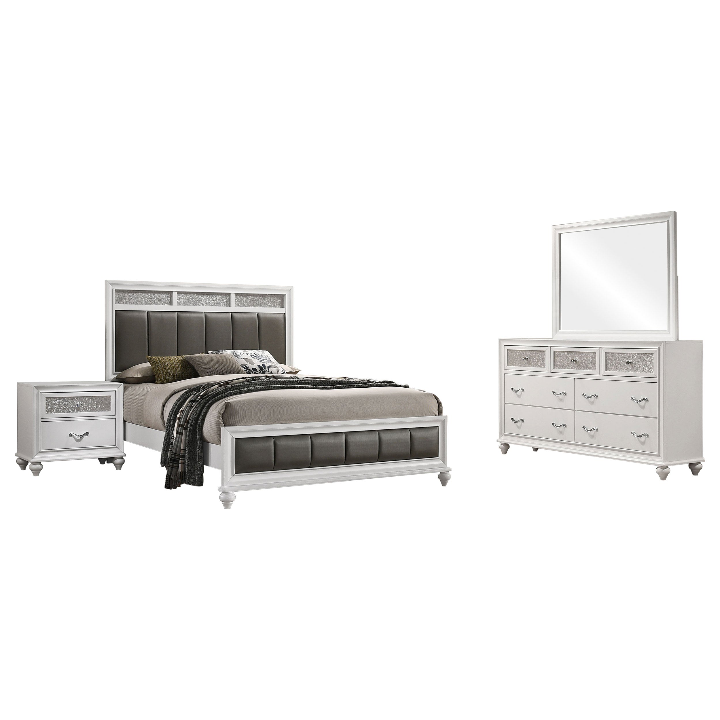 Barzini Bedroom Set - Ideal Furniture (Fresno,CA)