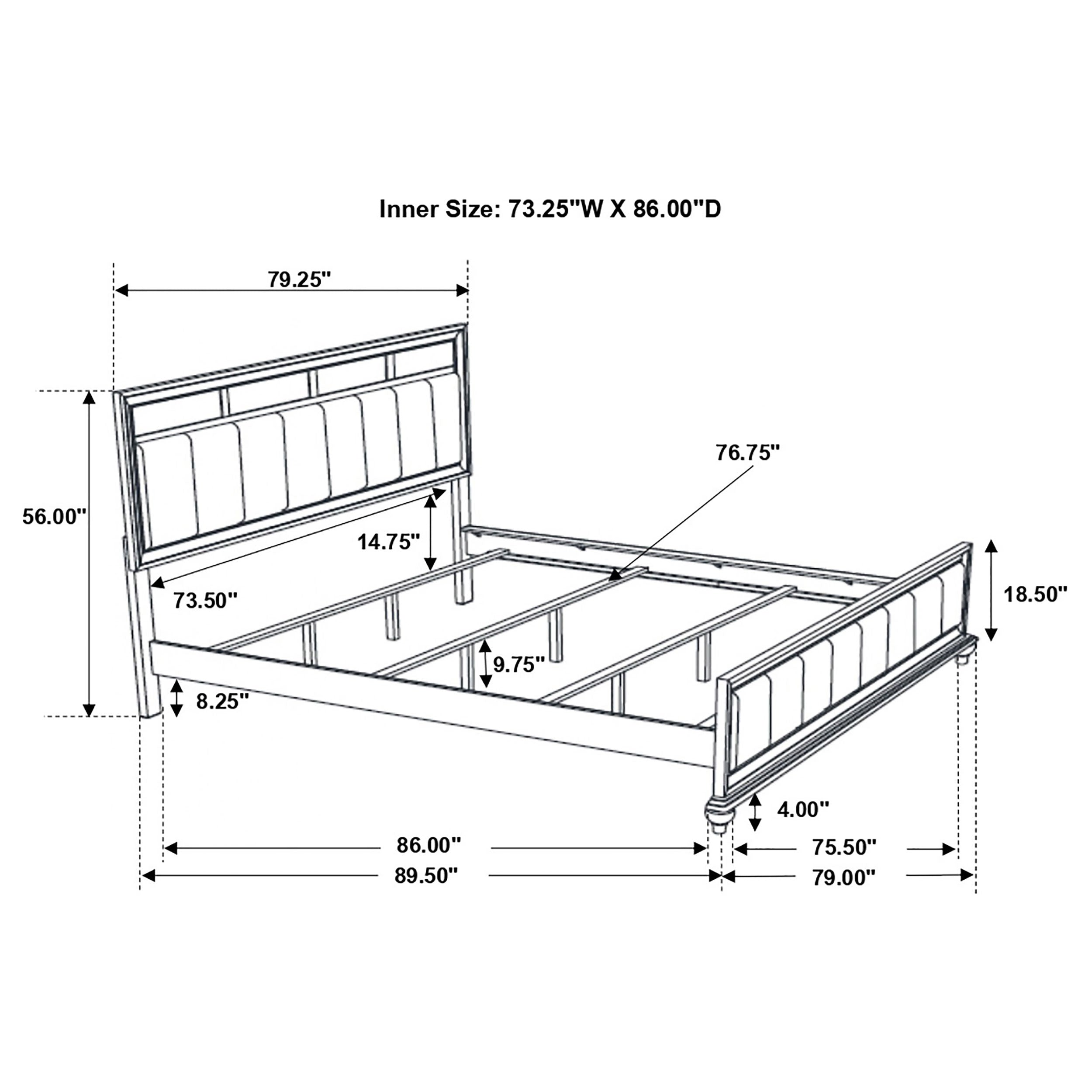 Barzini Bedroom Set - Ideal Furniture (Fresno,CA)