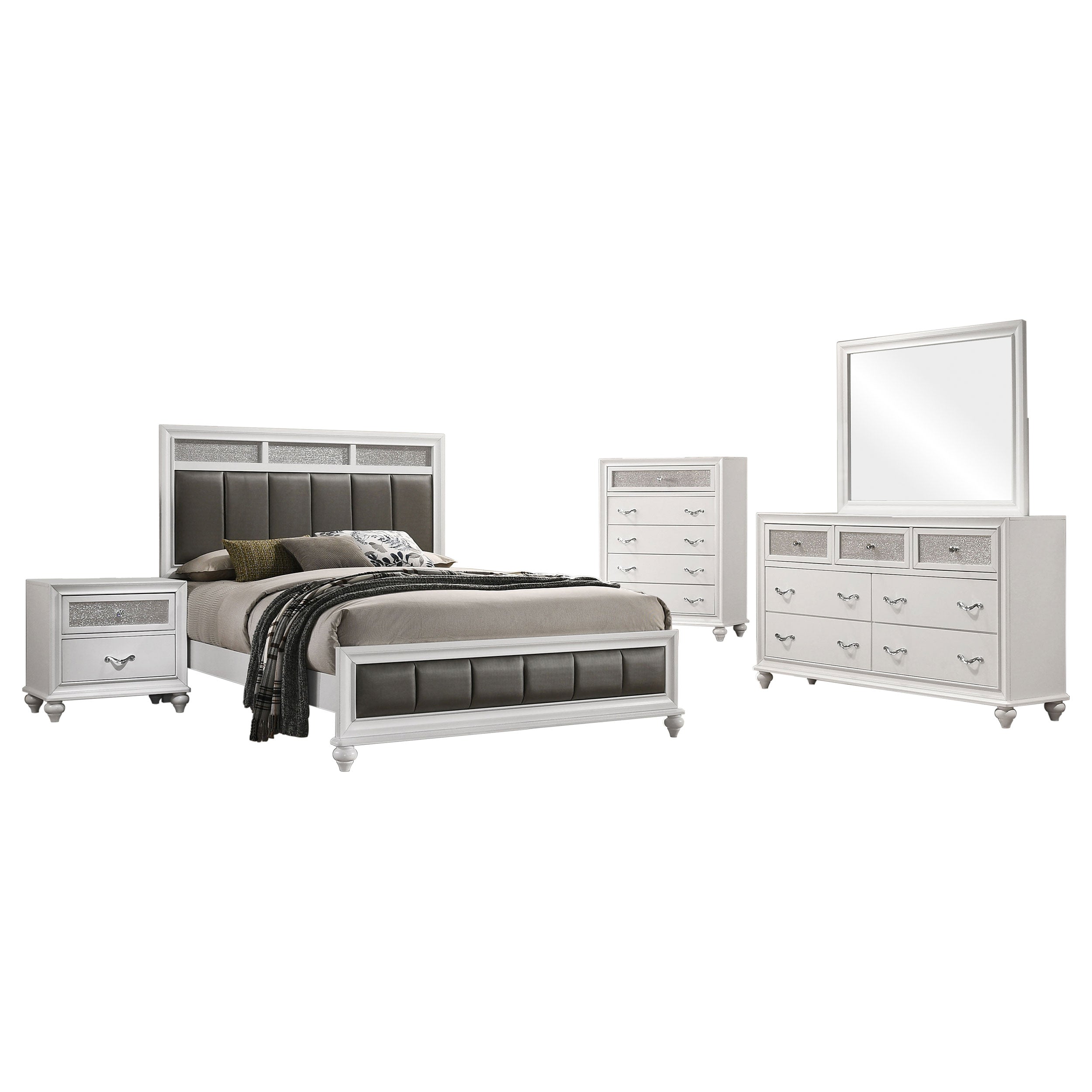 Barzini Bedroom Set - Ideal Furniture (Fresno,CA)