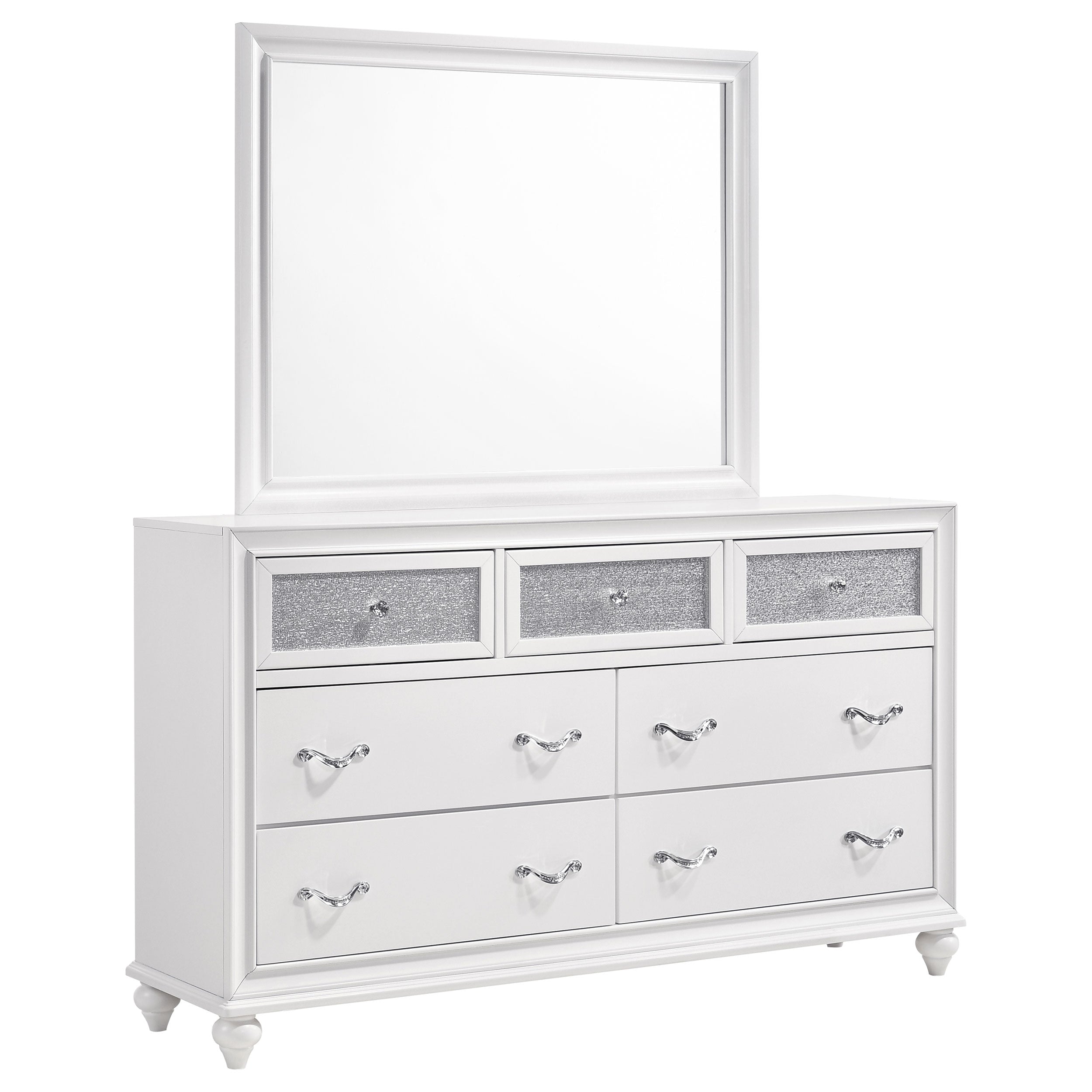 Barzini Dresser with Mirror - Ideal Furniture (Fresno,CA)
