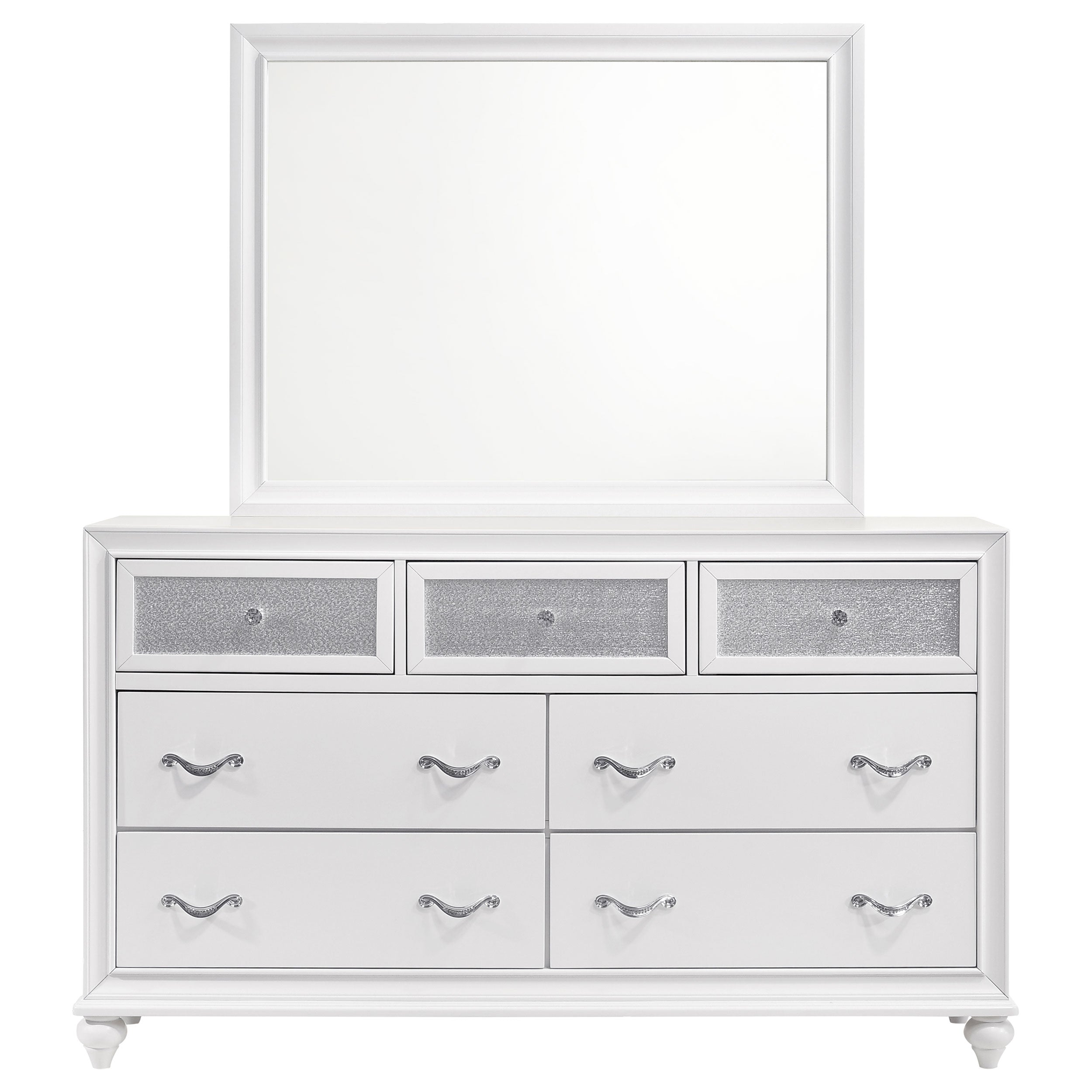 Barzini Dresser with Mirror - Ideal Furniture (Fresno,CA)