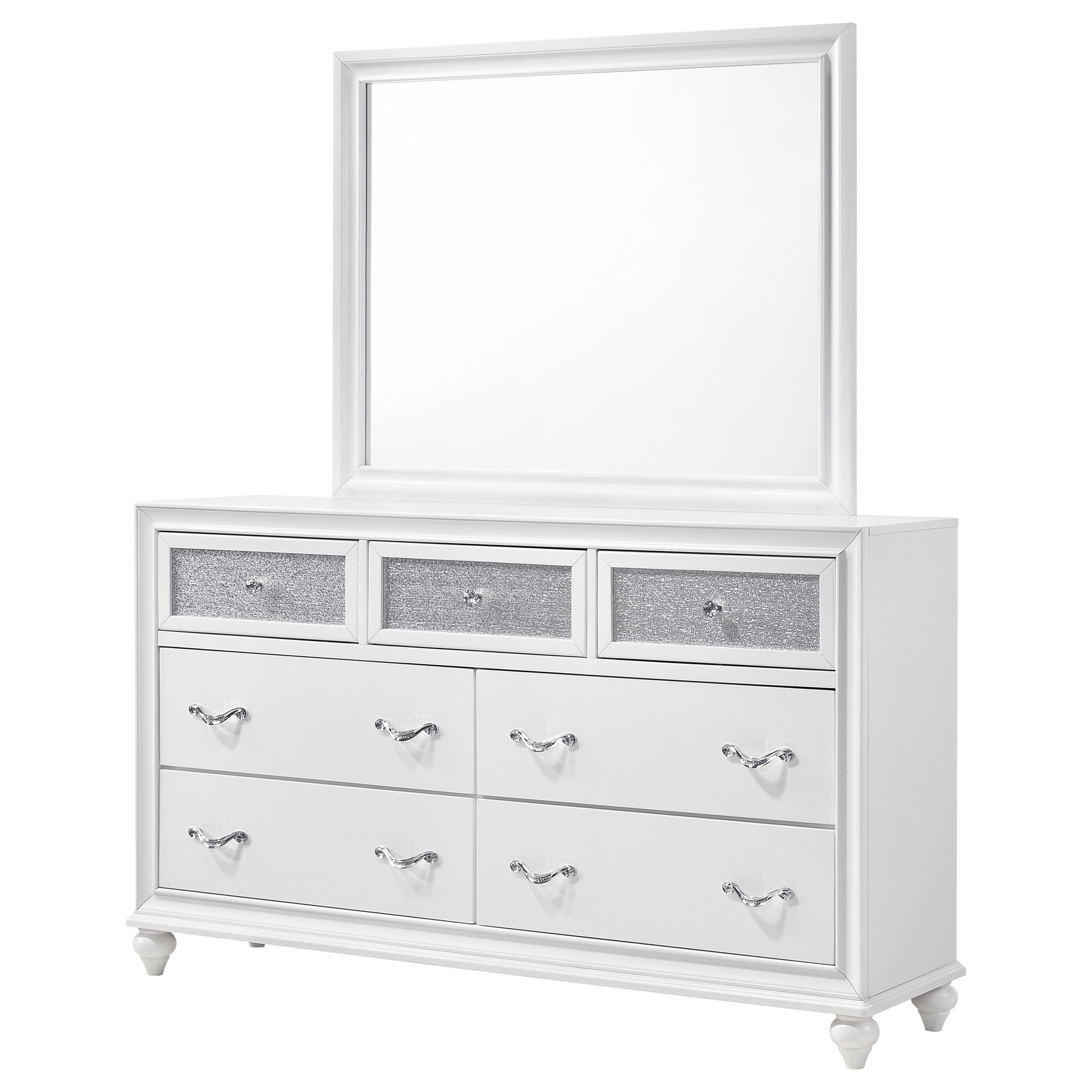 Barzini Dresser with Mirror - Ideal Furniture (Fresno,CA)