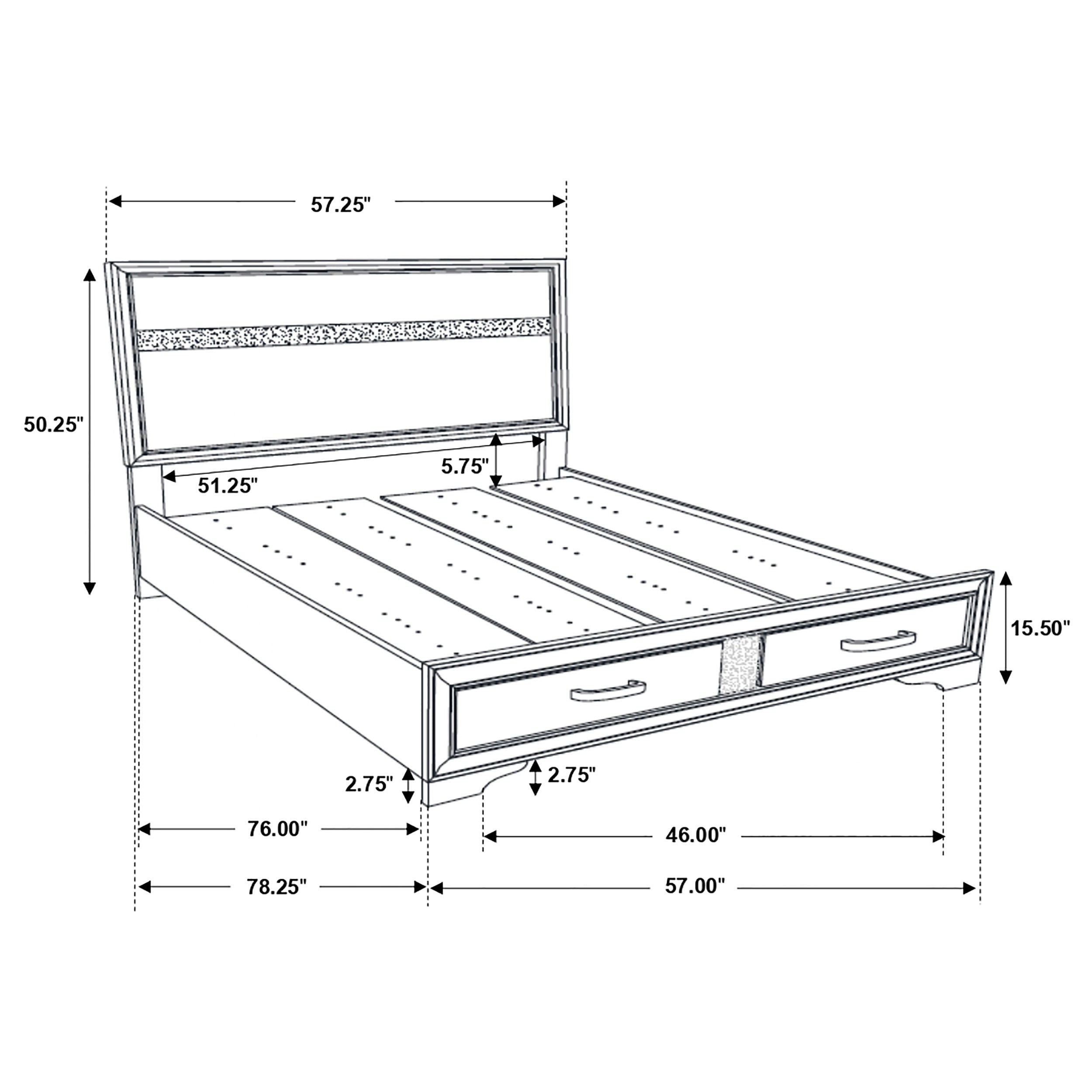 Miranda Panel Platform Storage Bed - Ideal Furniture (Fresno,CA)