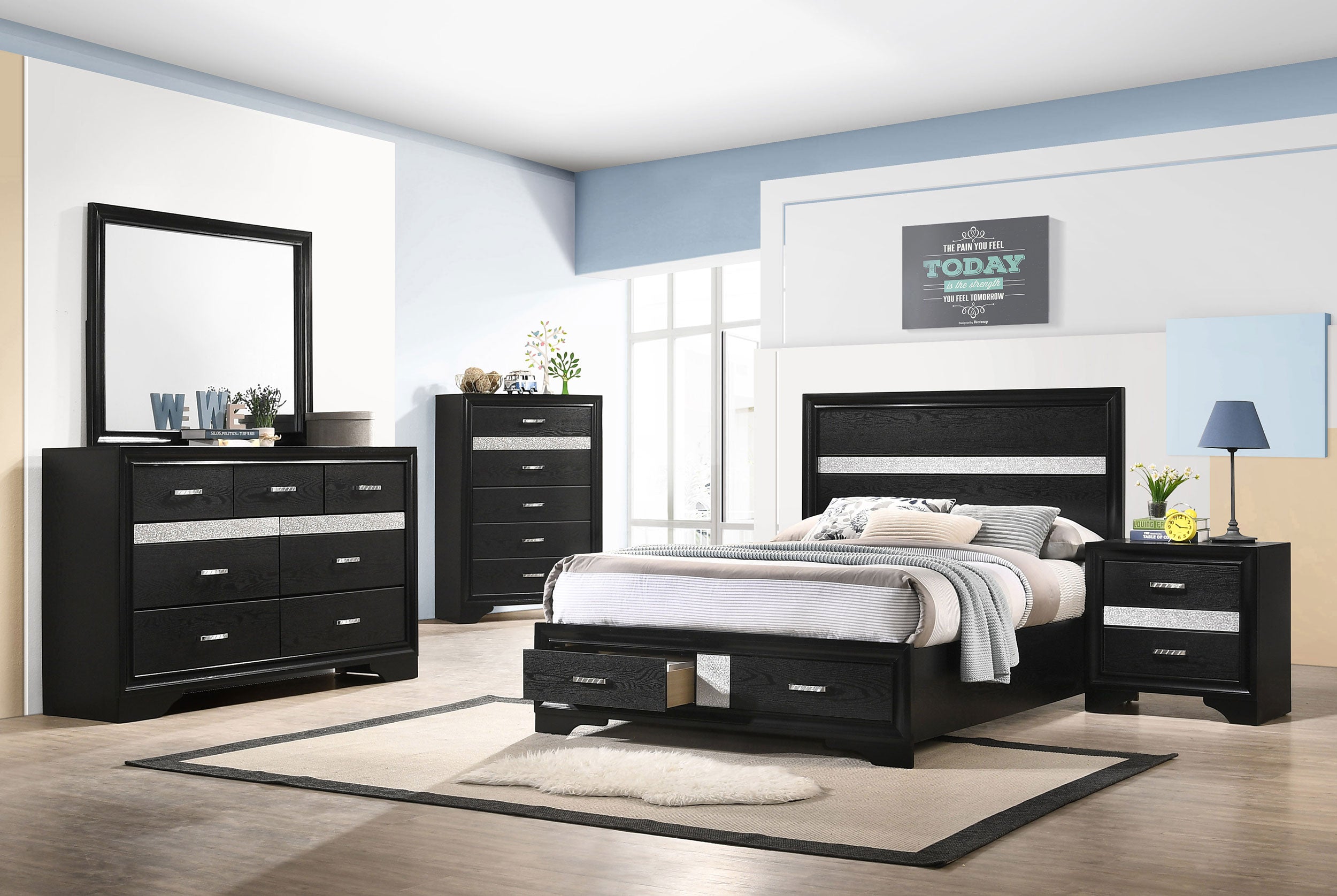 Miranda Panel Platform Storage Bed - Ideal Furniture (Fresno,CA)
