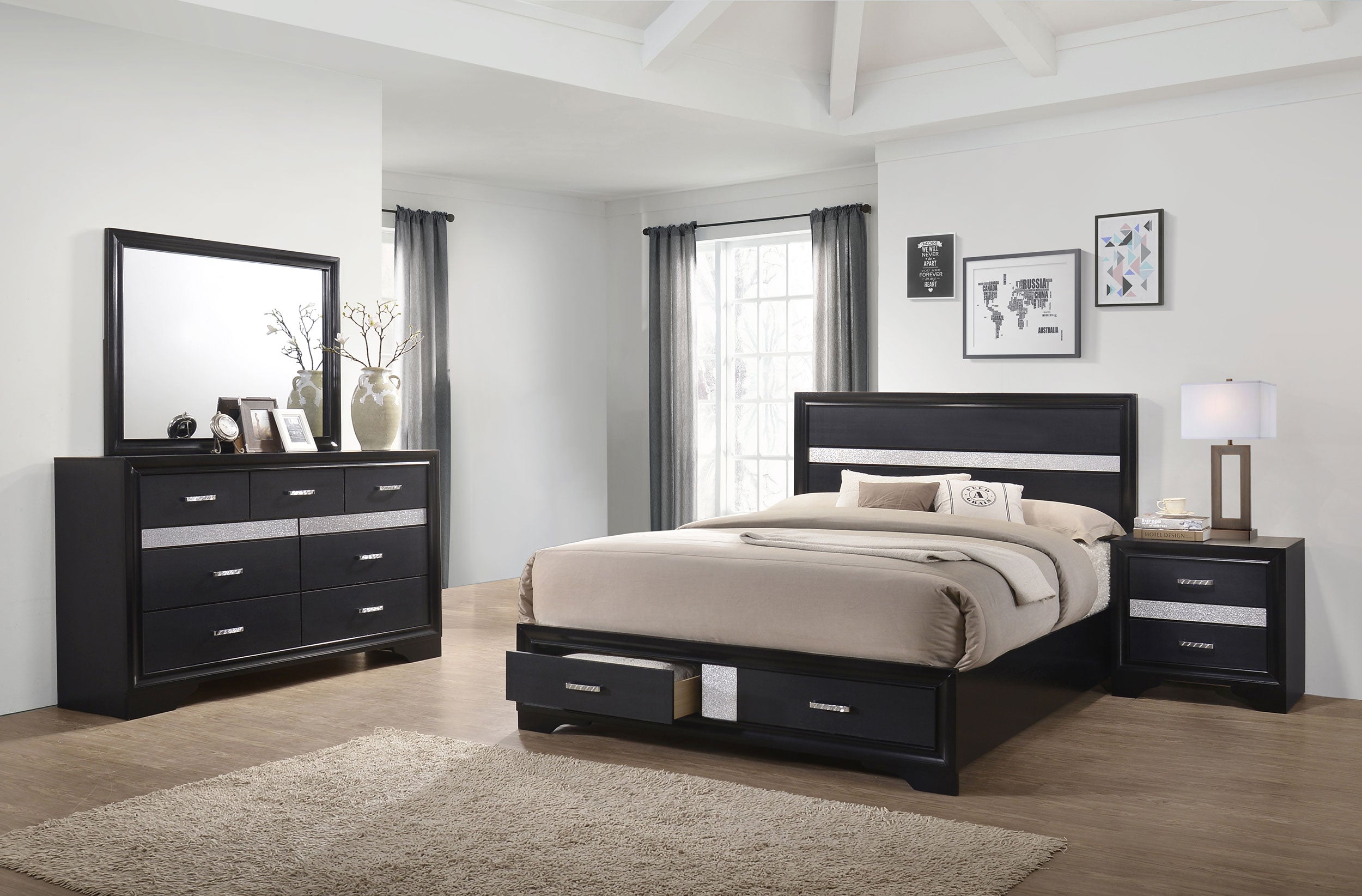 Miranda Bedroom Set - Ideal Furniture (Fresno,CA)
