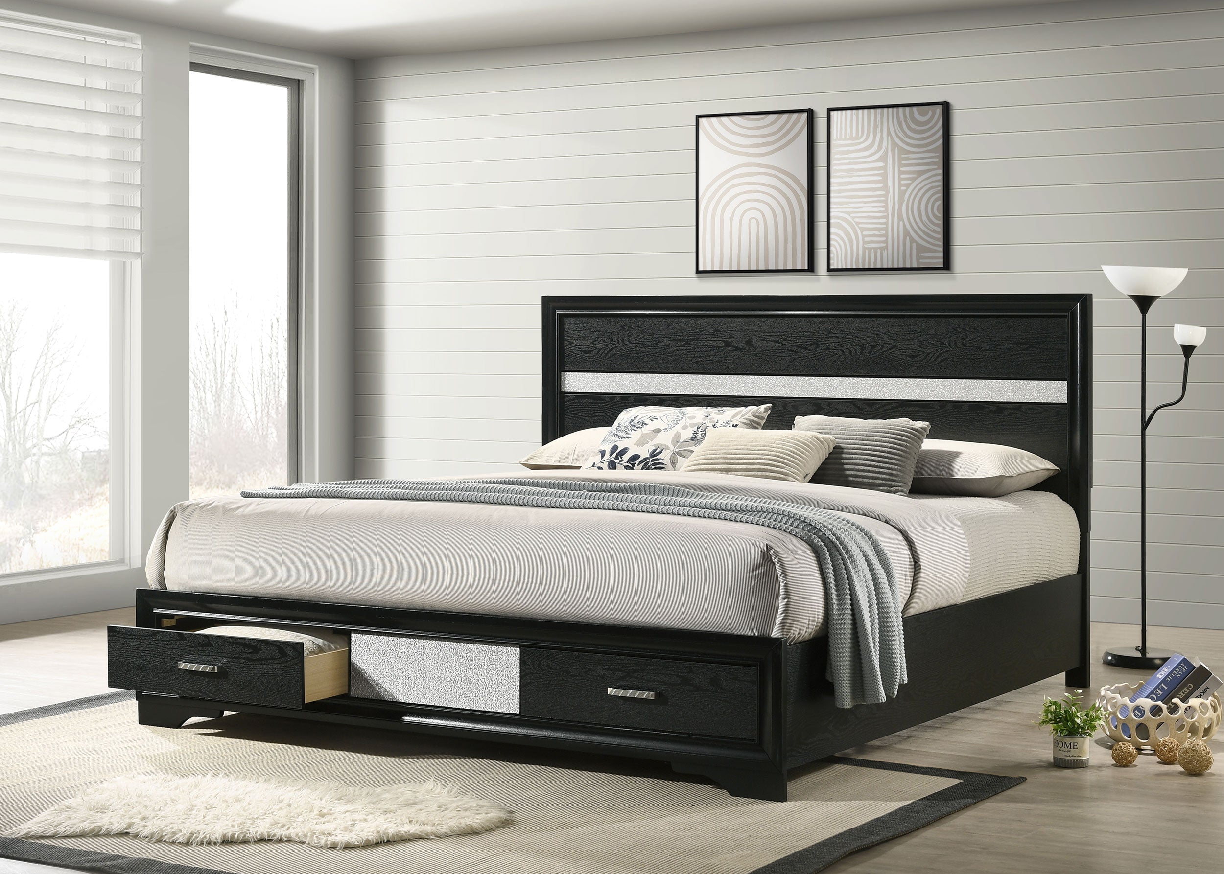 Miranda Panel Platform Storage Bed - Ideal Furniture (Fresno,CA)