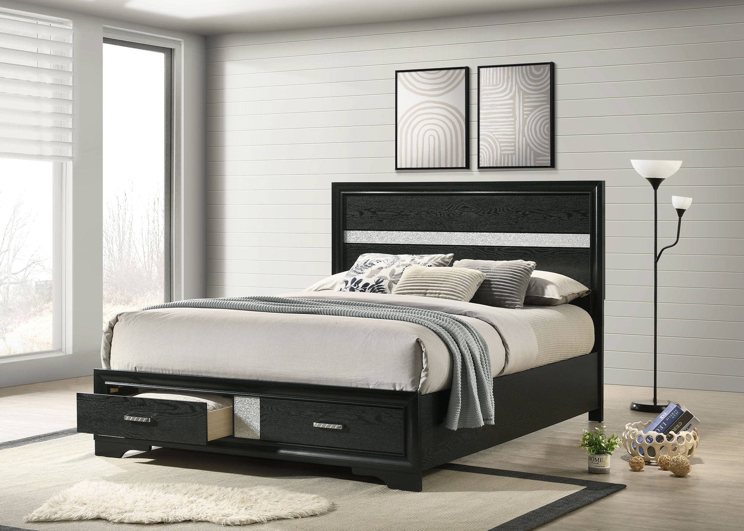Miranda Panel Platform Storage Bed - Ideal Furniture (Fresno,CA)