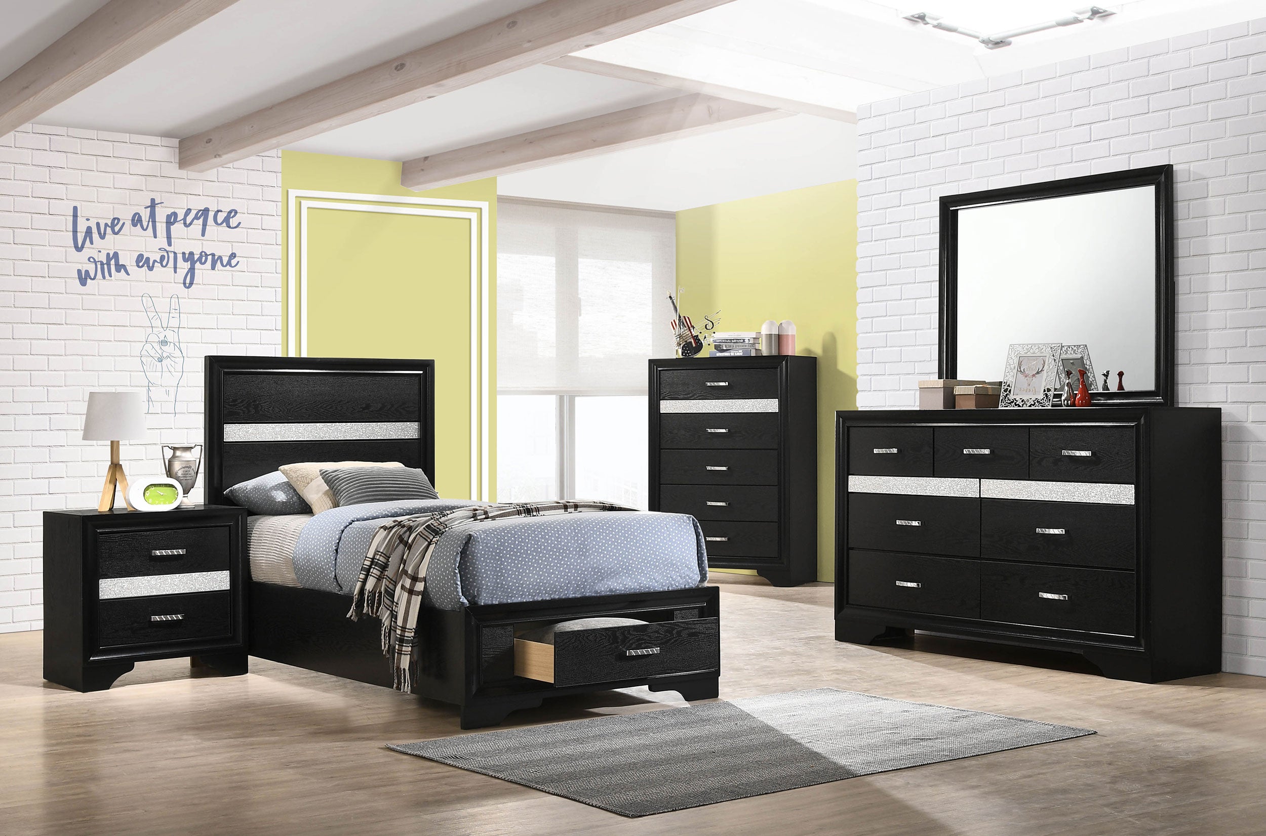 Miranda Bedroom Set - Ideal Furniture (Fresno,CA)
