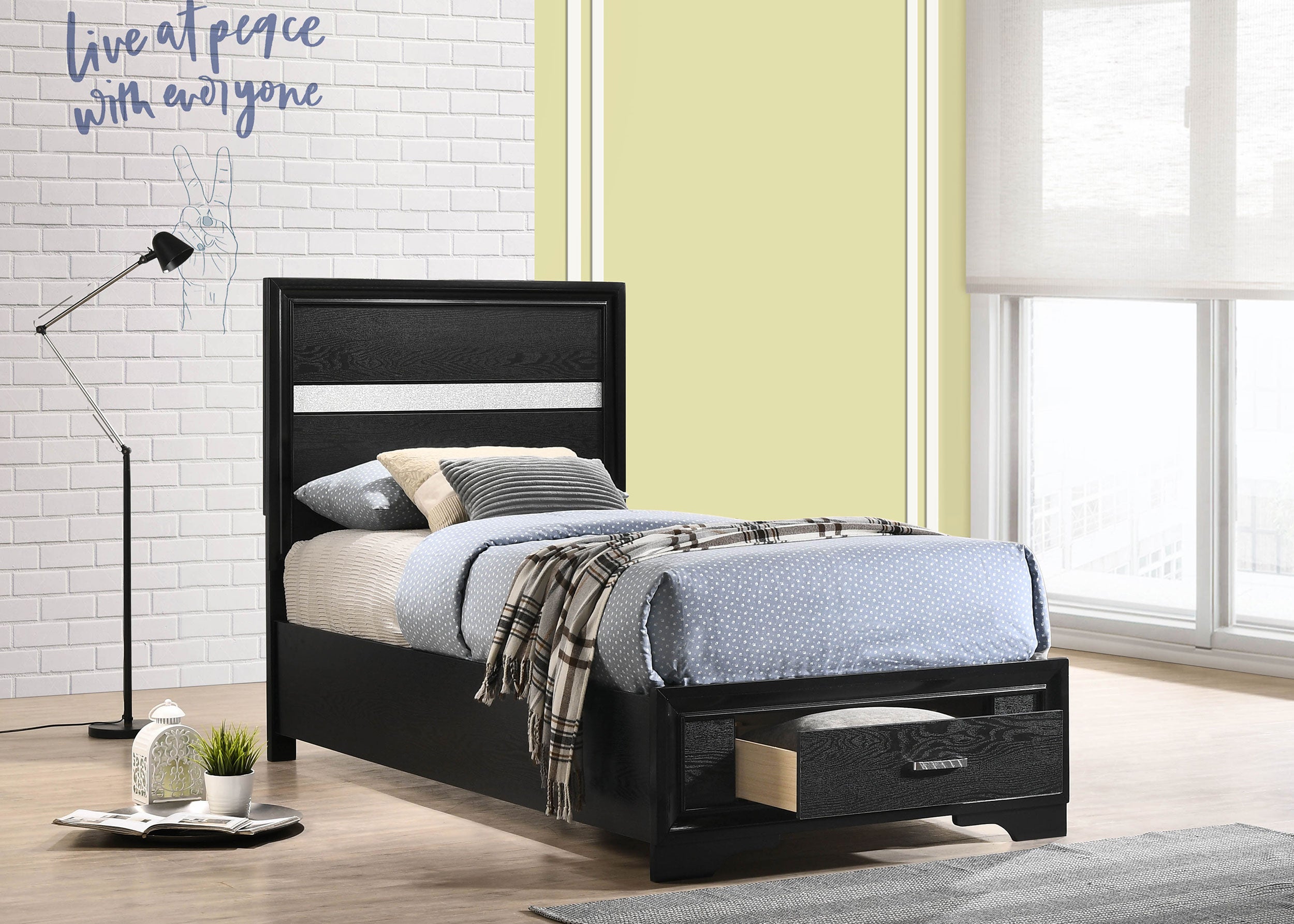 Miranda Panel Platform Storage Bed - Ideal Furniture (Fresno,CA)