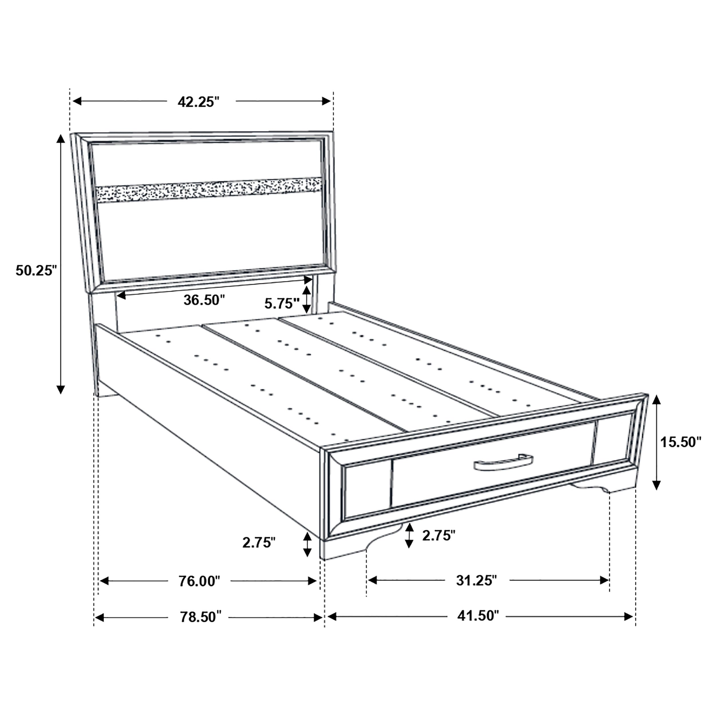 Miranda Panel Platform Storage Bed - Ideal Furniture (Fresno,CA)