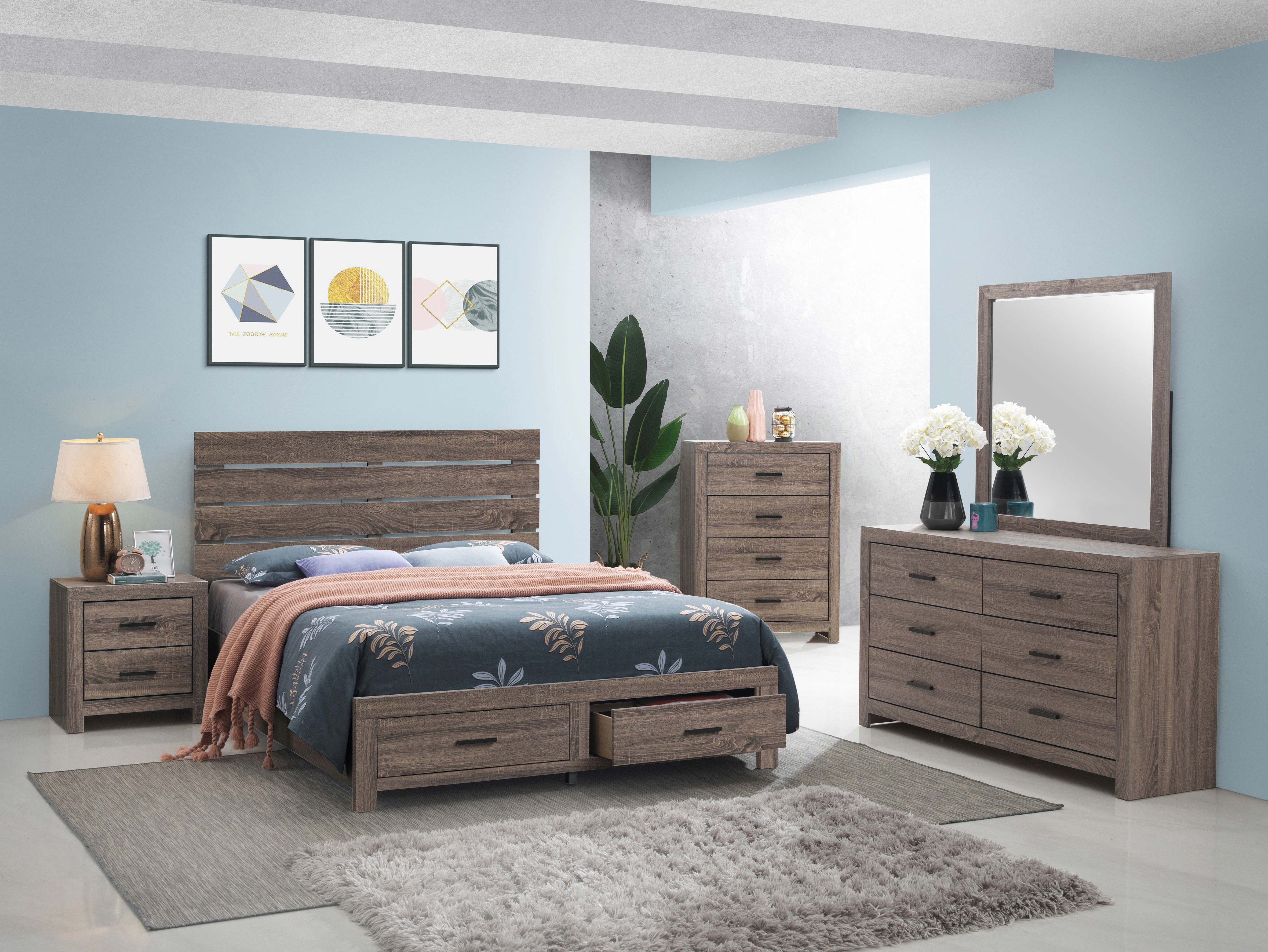 Brantford Panel Platform Storage Bed - Ideal Furniture (Fresno,CA)