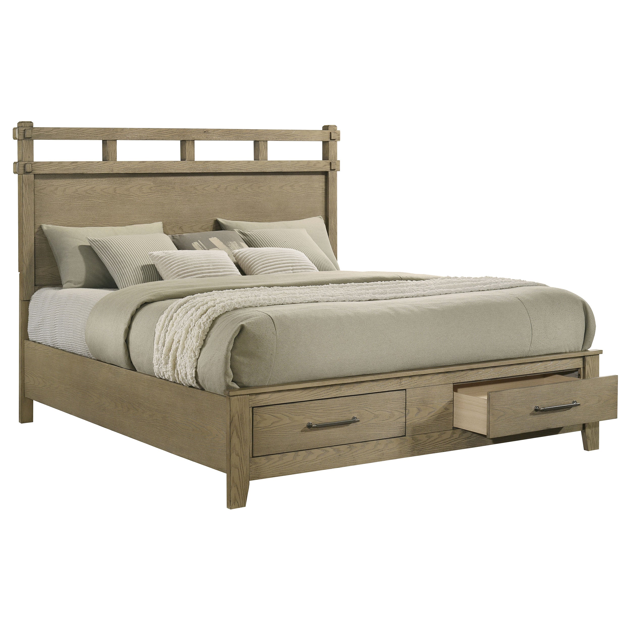 Hazlewood Panel Platform Storage Bed - Ideal Furniture (Fresno,CA)