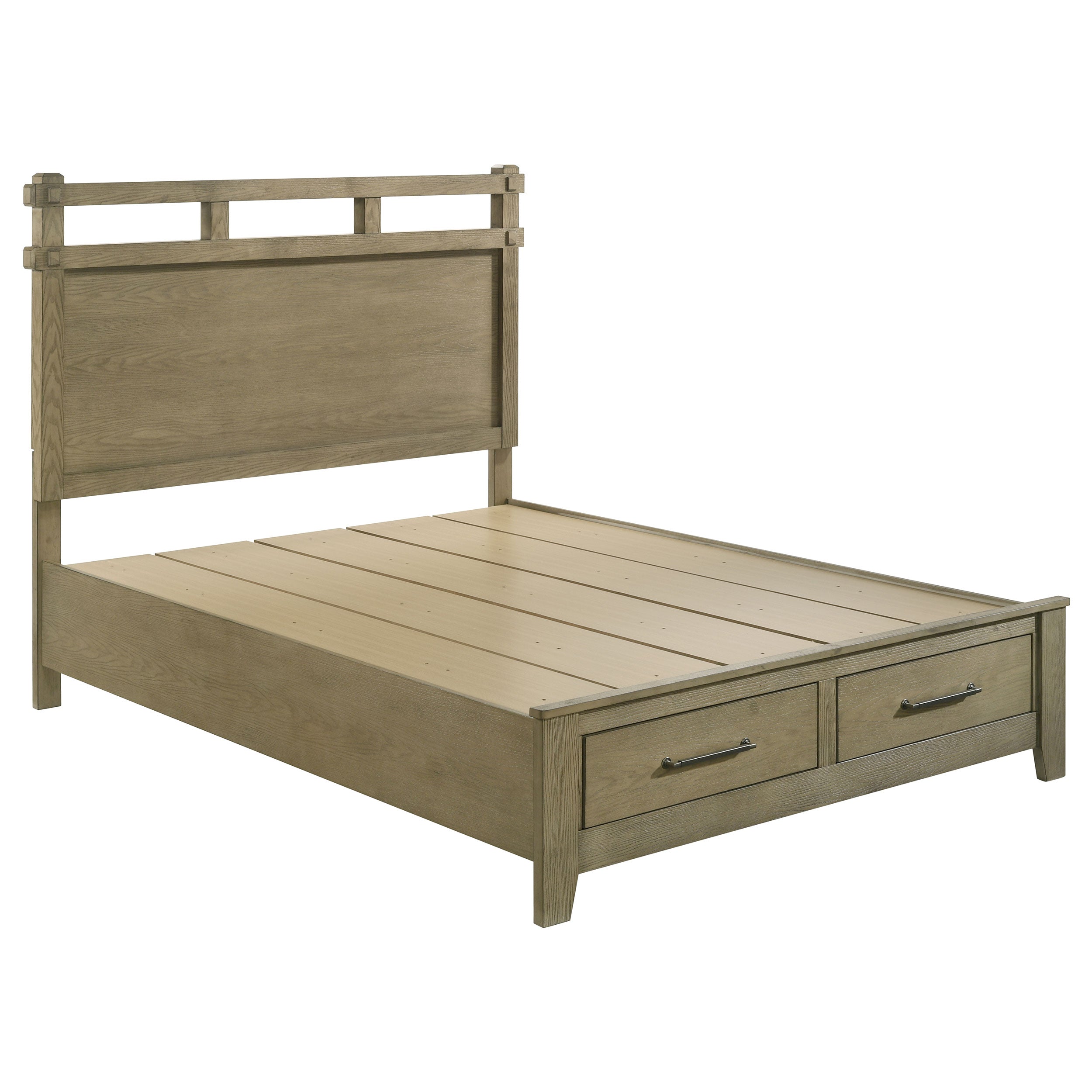 Hazlewood Panel Platform Storage Bed - Ideal Furniture (Fresno,CA)