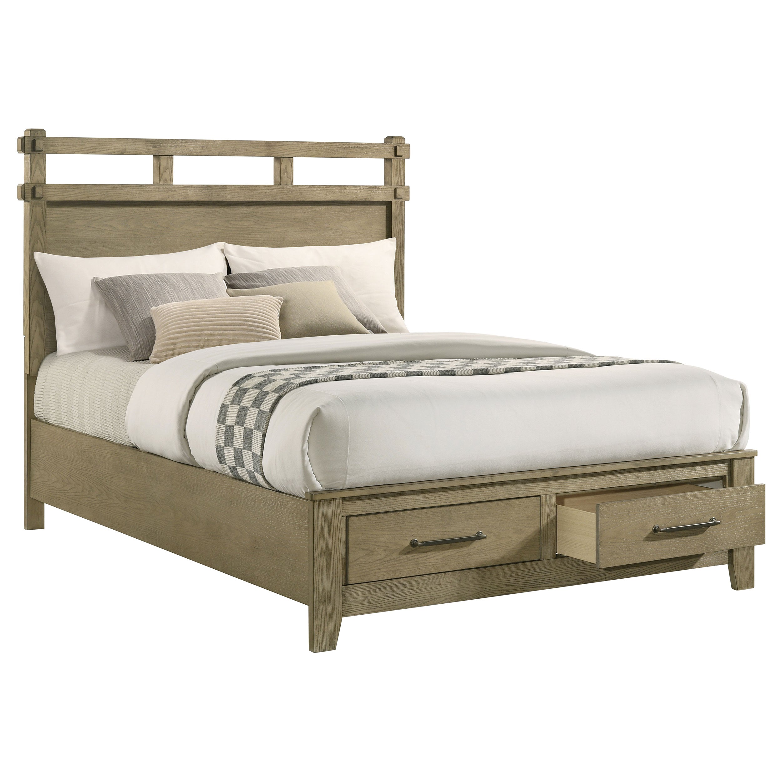 Hazlewood Panel Platform Storage Bed - Ideal Furniture (Fresno,CA)