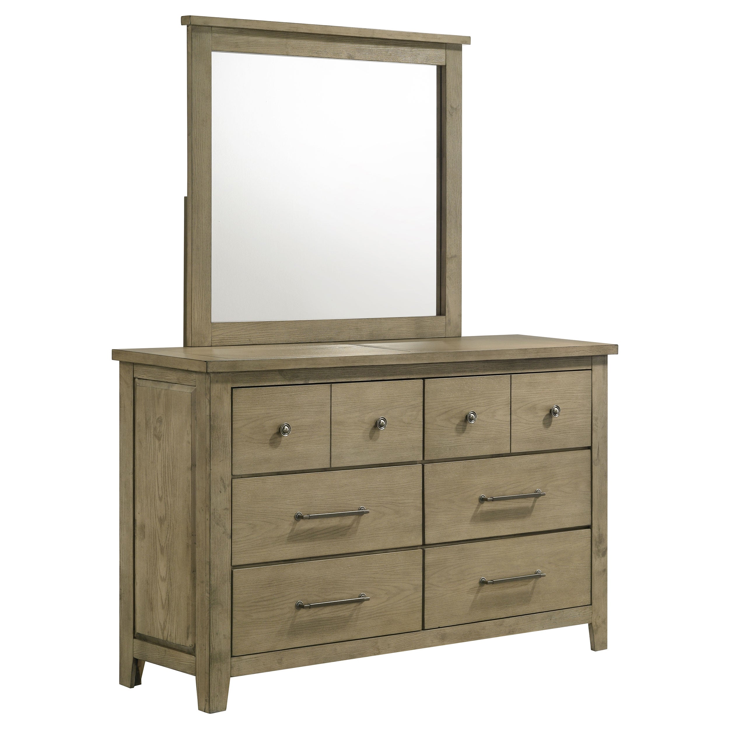 Hazlewood Dresser with Mirror - Ideal Furniture (Fresno,CA)
