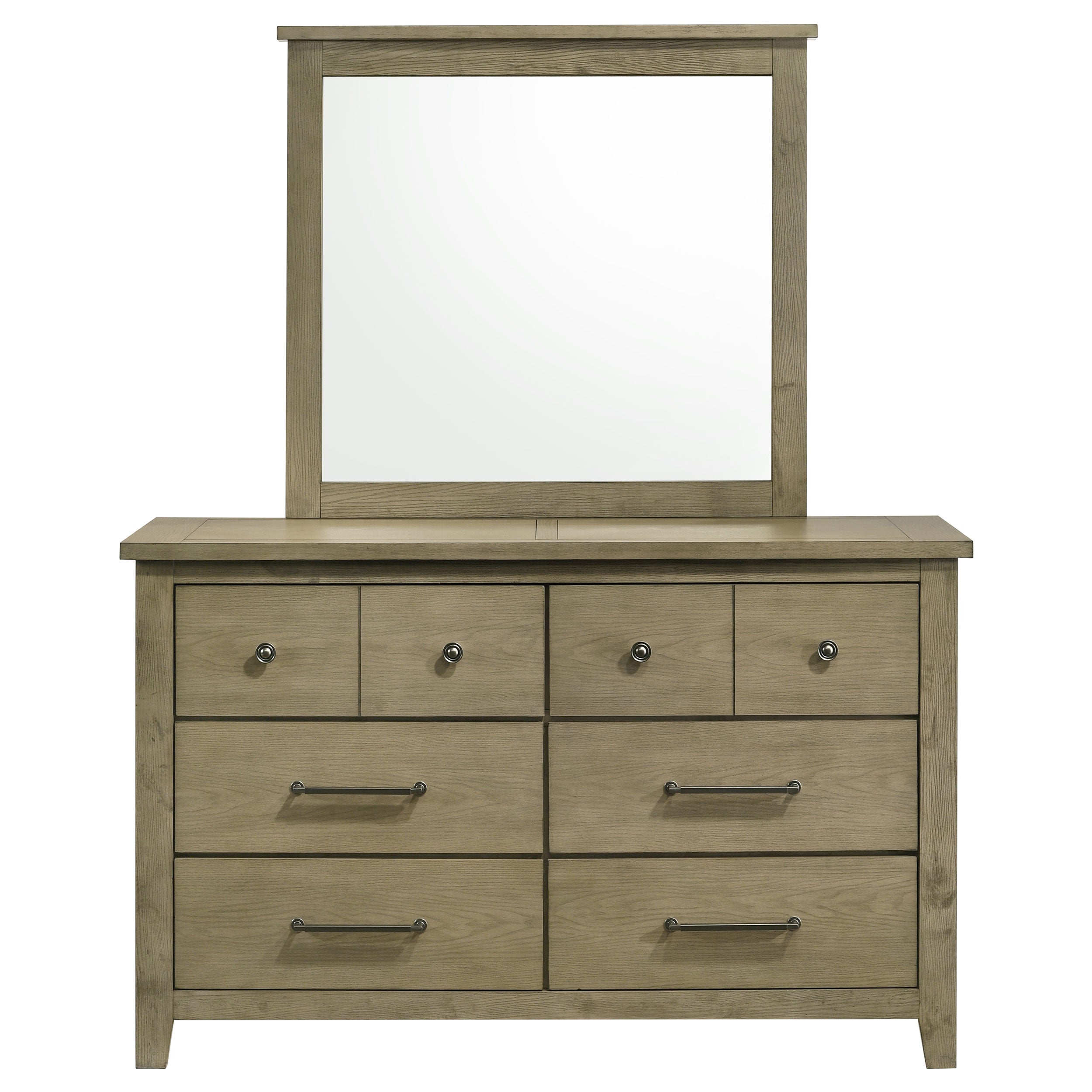 Hazlewood Dresser with Mirror - Ideal Furniture (Fresno,CA)