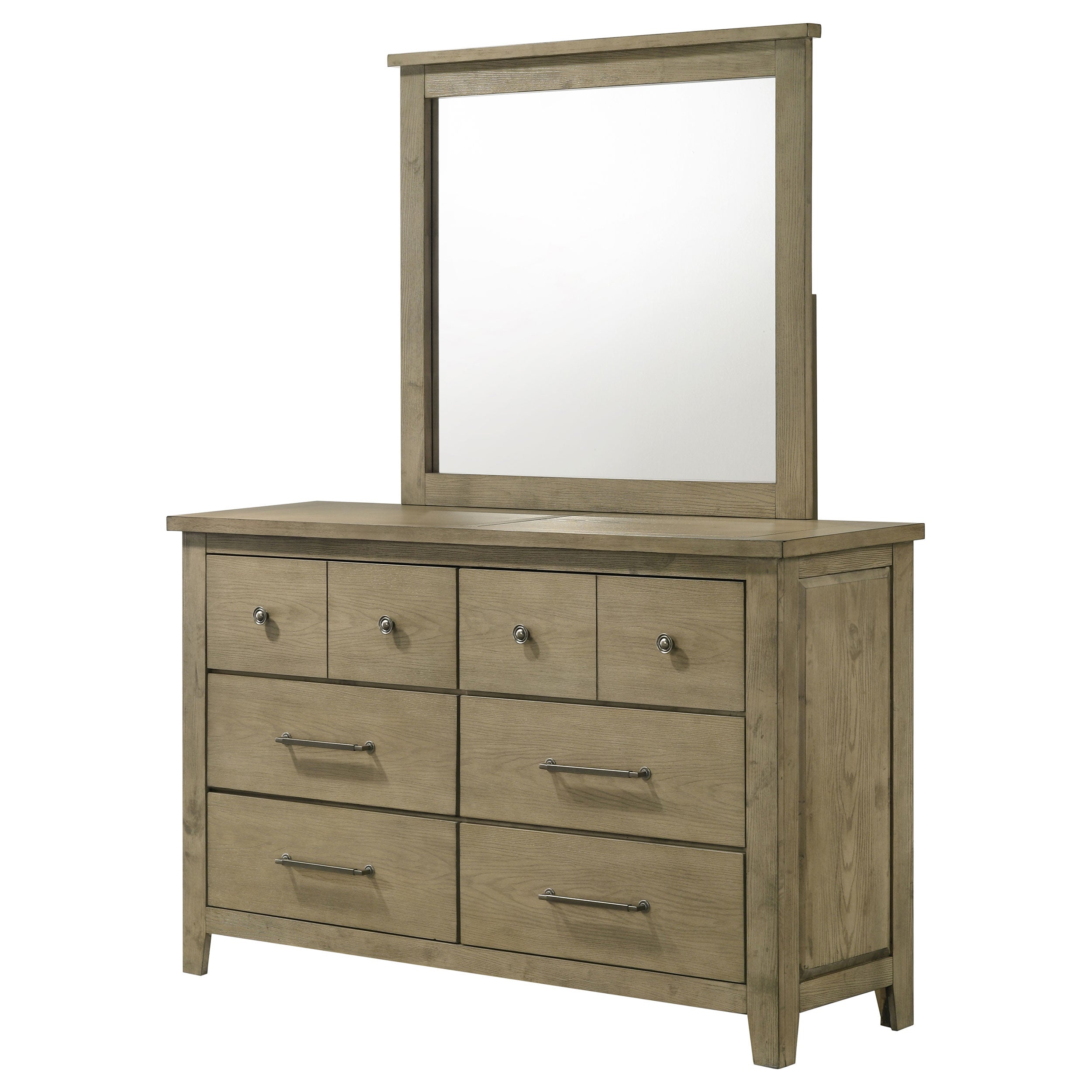 Hazlewood Dresser with Mirror - Ideal Furniture (Fresno,CA)