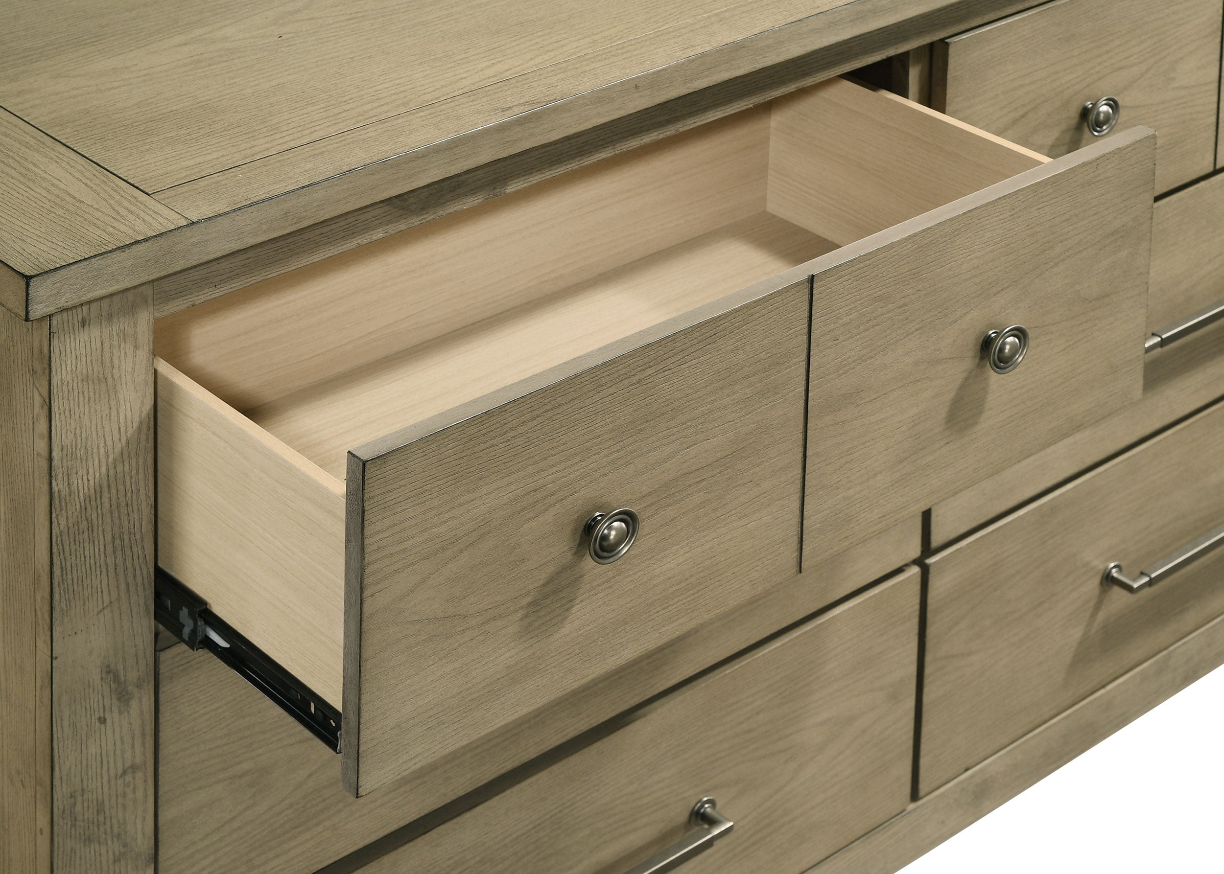 Hazlewood Dresser with Mirror - Ideal Furniture (Fresno,CA)
