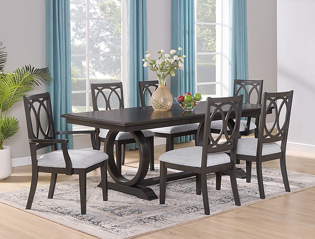 Crown Mark Furniture Buchanan Side Chair in Brown (Set of 2) - Ideal Furniture (Fresno,CA)