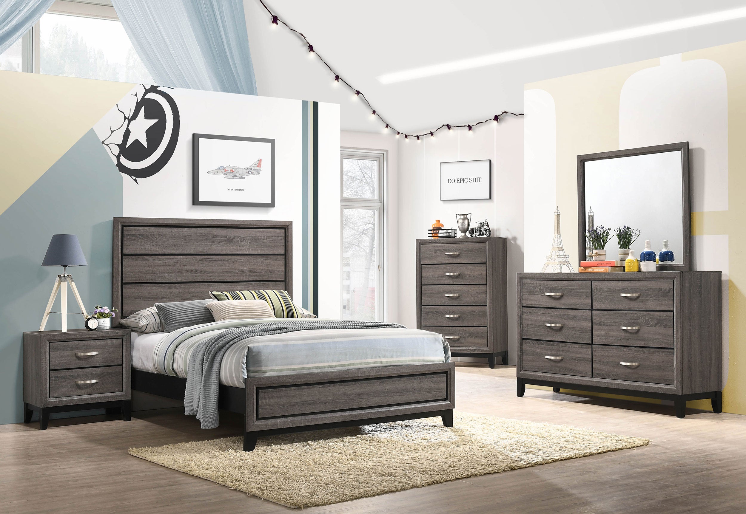 Watson Panel Bed - Ideal Furniture (Fresno,CA)