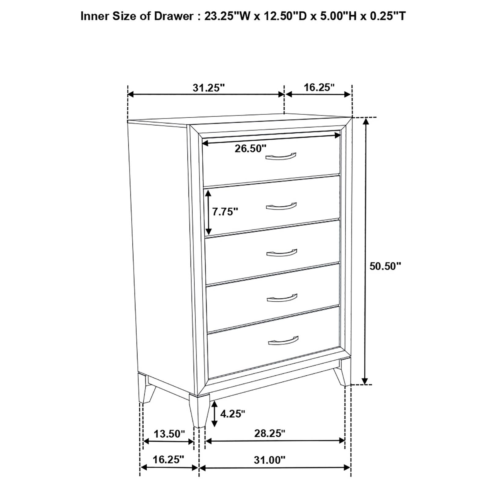 Watson Bedroom Set Grey Oak and Black - Ideal Furniture (Fresno,CA)