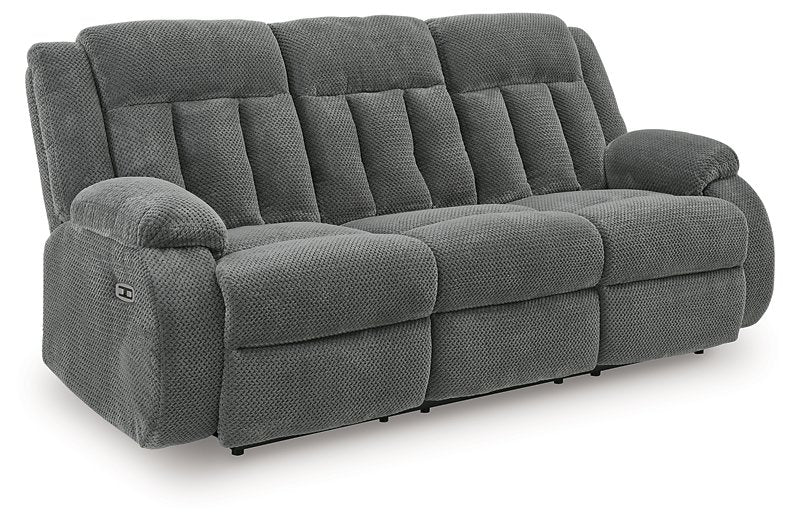 Observation Power Reclining Sofa with Drop Down Table - Ideal Furniture (Fresno,CA)