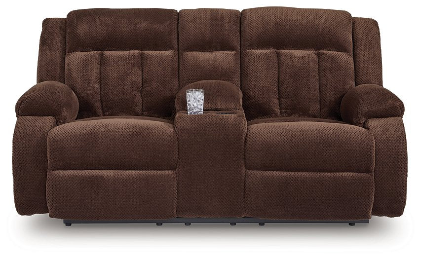Observation Power Reclining Loveseat with Console - Ideal Furniture (Fresno,CA)